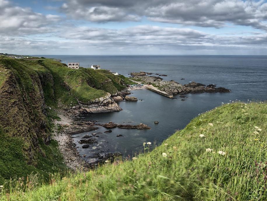 The coastal path at Cove Bay, where Ludvig's possessions were found