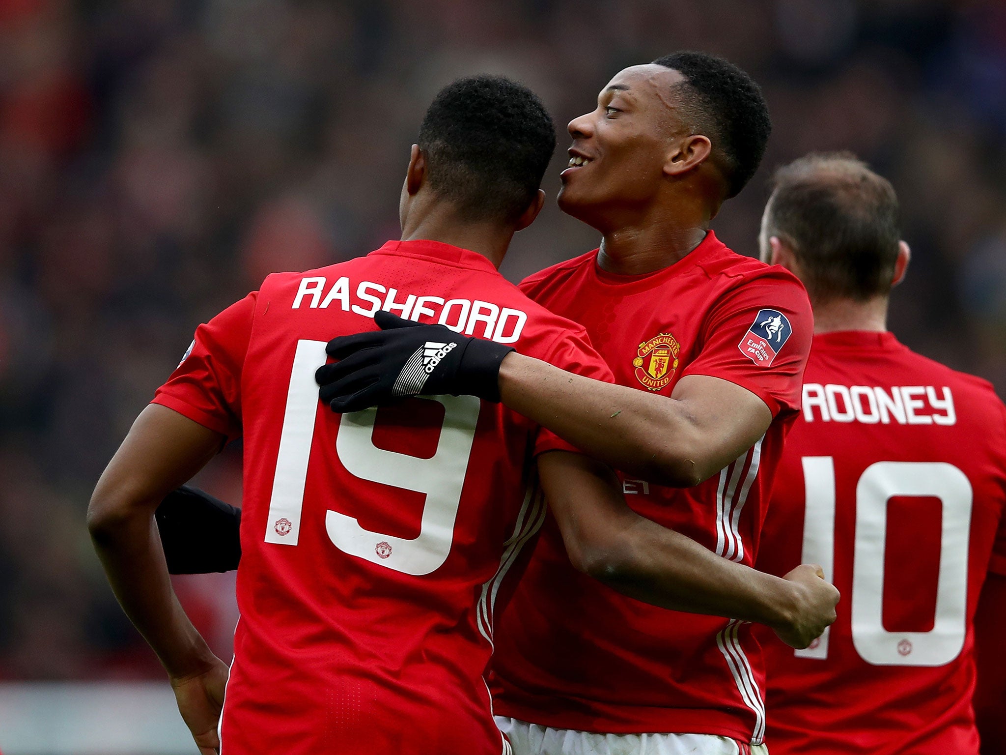 Martial and Rashford could be used together