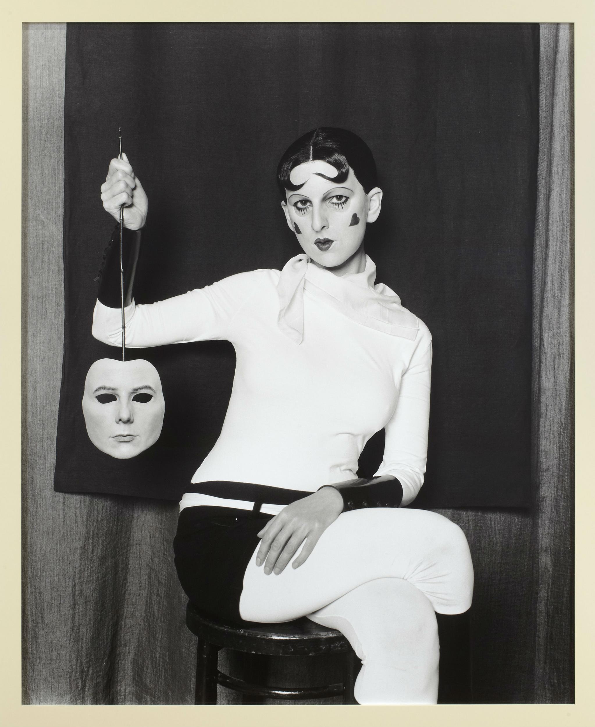 'Me as Cahun holding a mask of my face' by Gillian Wearing, 2012