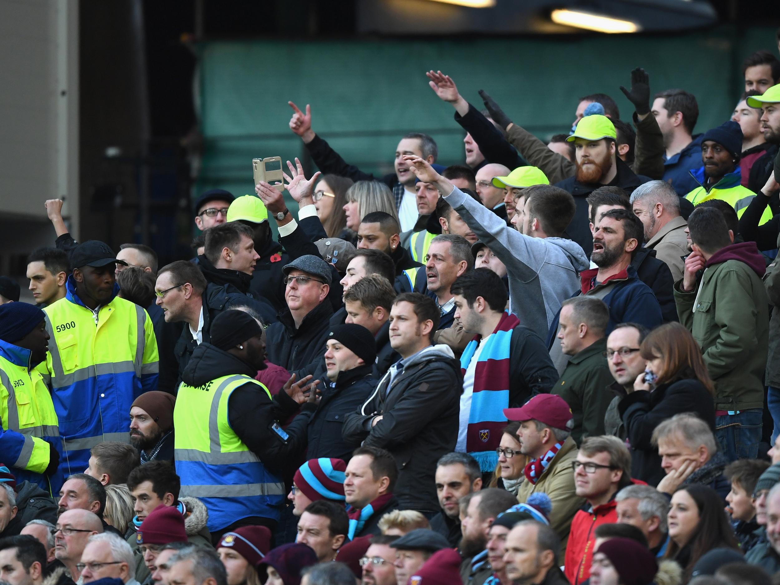 West Ham's early games at the London Stadium were marred by fighting