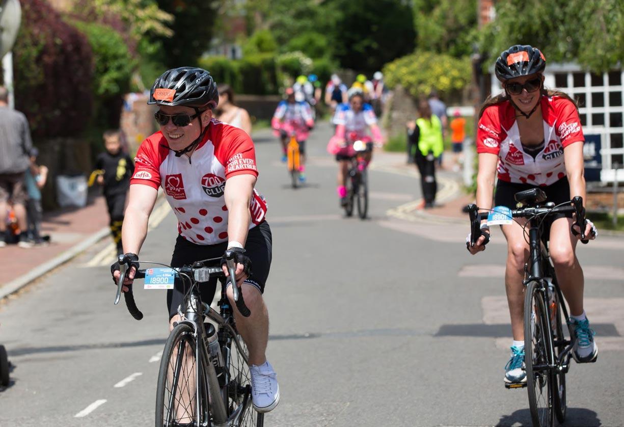 Participants in the London to Brighton Bike Ride