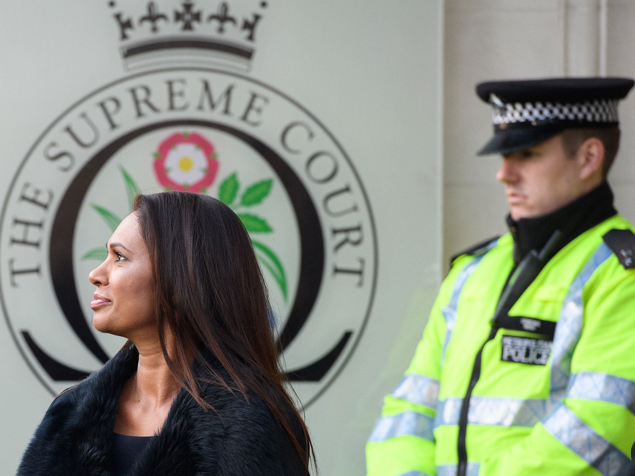 Campaigner Gina Miller arrives at the Supreme Court in January