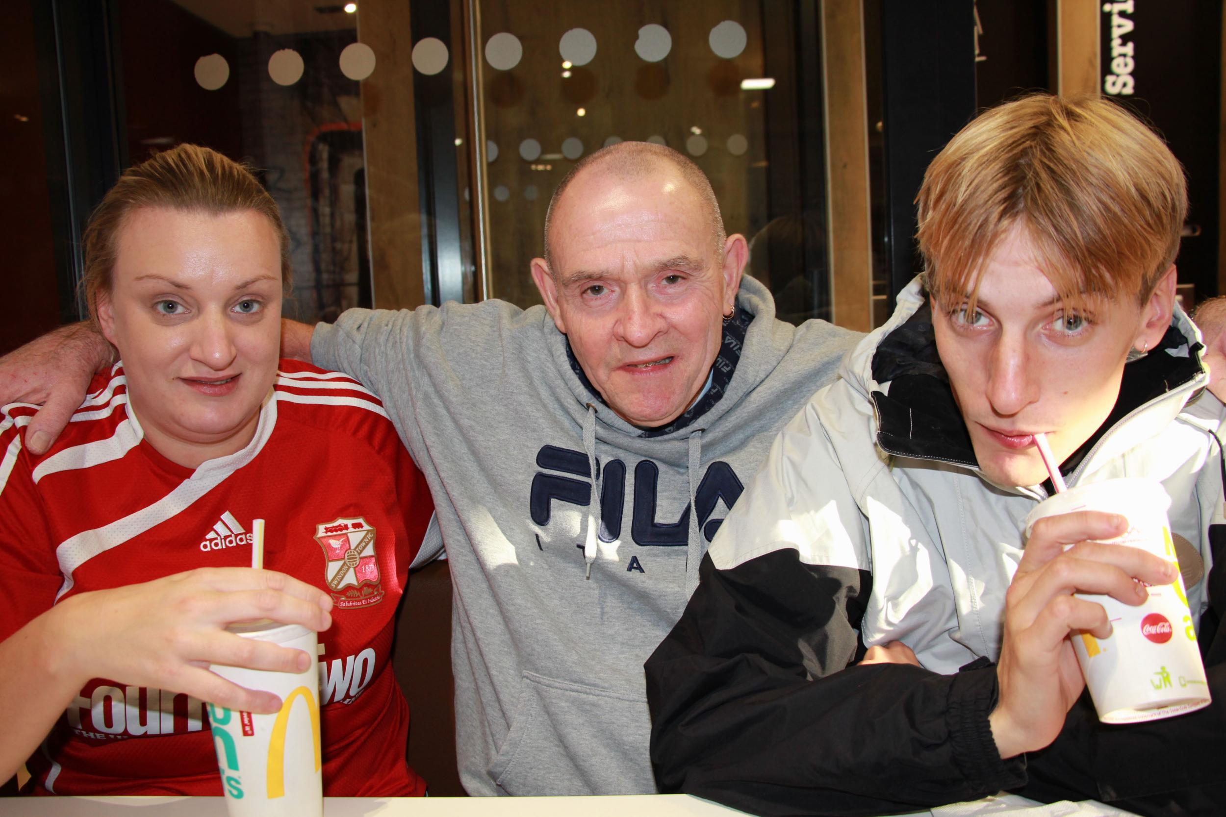 Classic Nugget: Kerry Mucklowe, uncle Steve ‘Nugget’ Nuggins (played by David Nightingale) and Kurtan Mucklowe