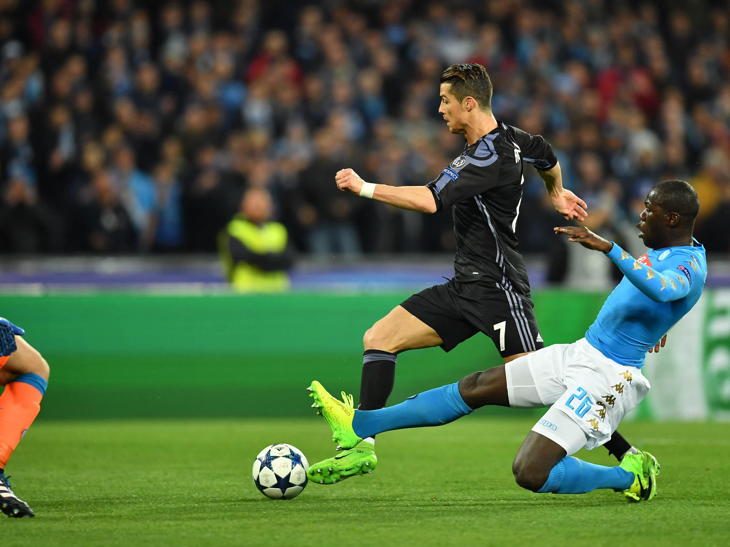 Ronaldo struggled against Koulibaly