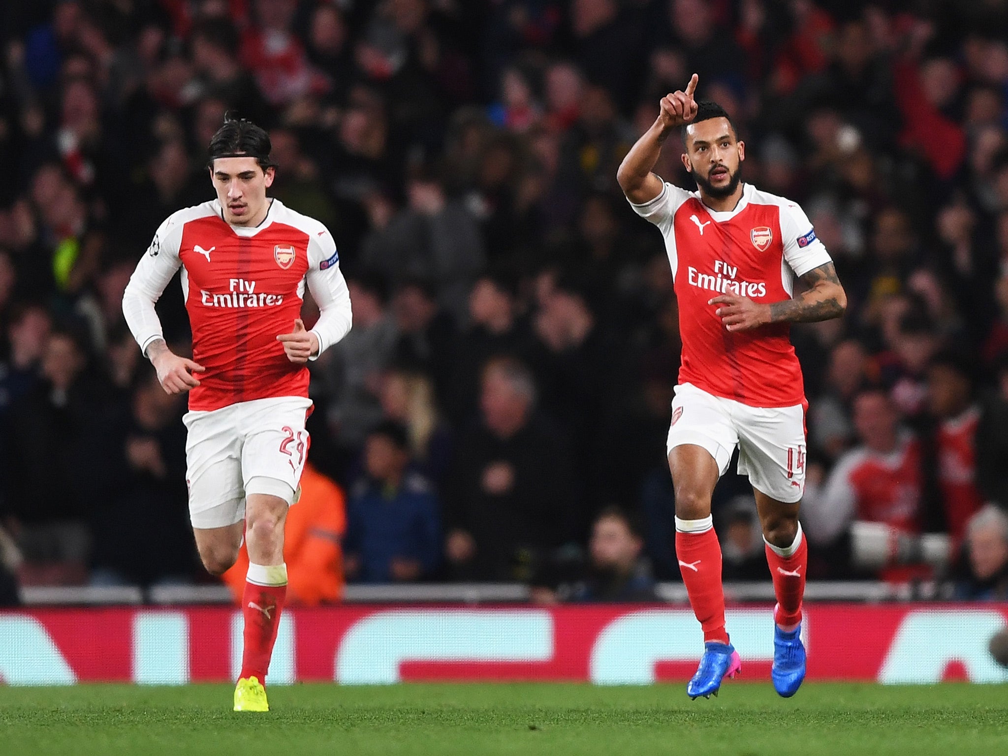 Theo Walcott came firing out the blocks to give Arsenal's fans faint hope