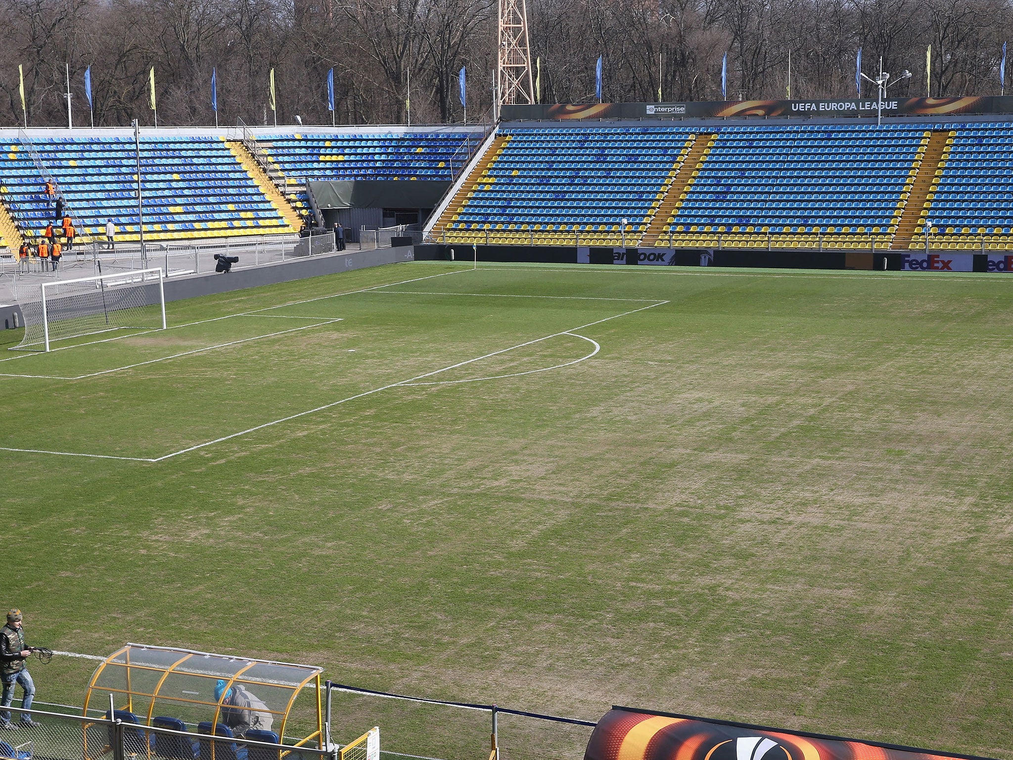 A general view of the Olimp-2 Stadium