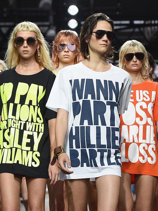 House of Holland celebrated 10 years with celebrity parody slogan tees