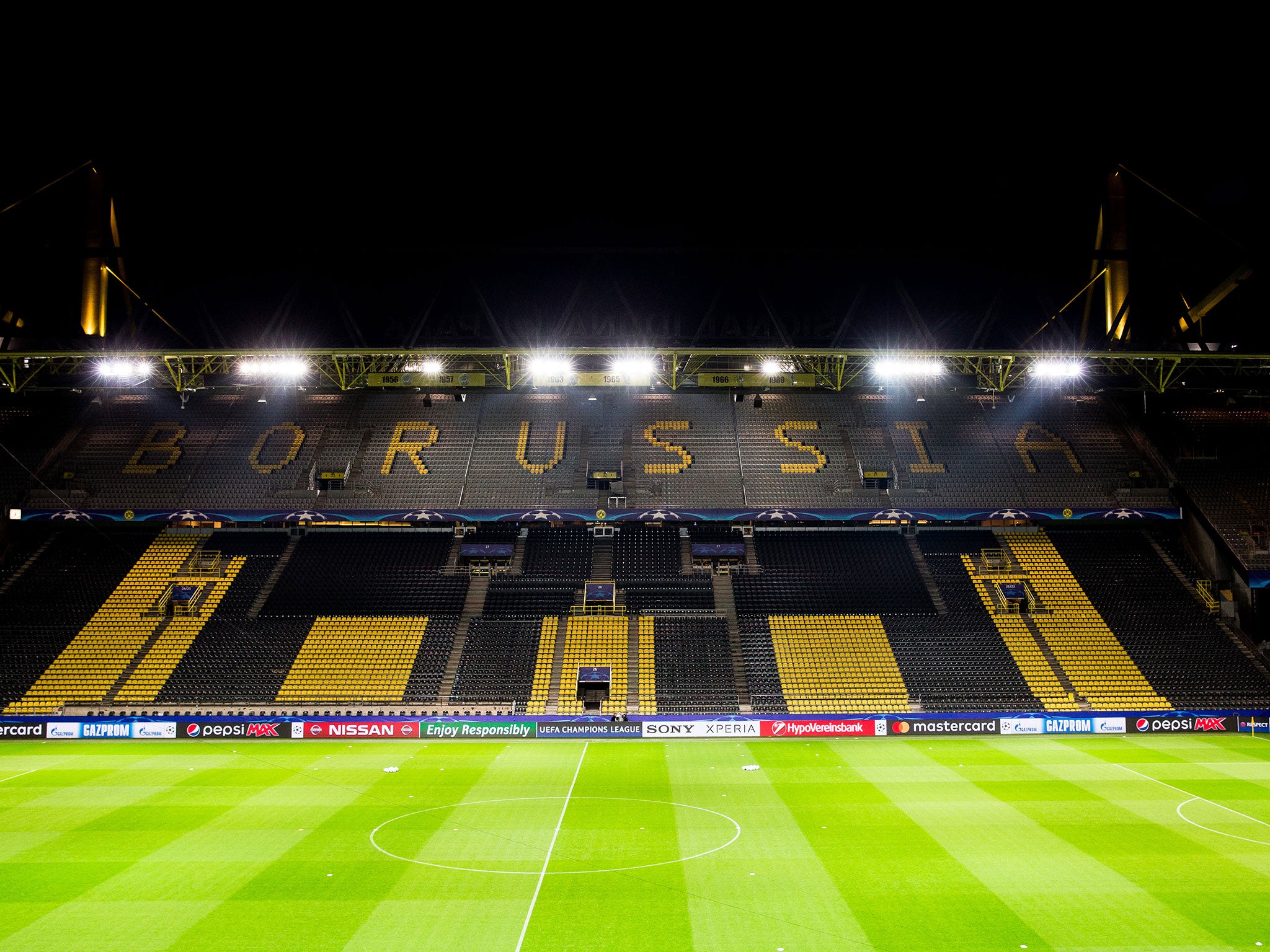 Borussia Dortmund host Benfica in the Champions League