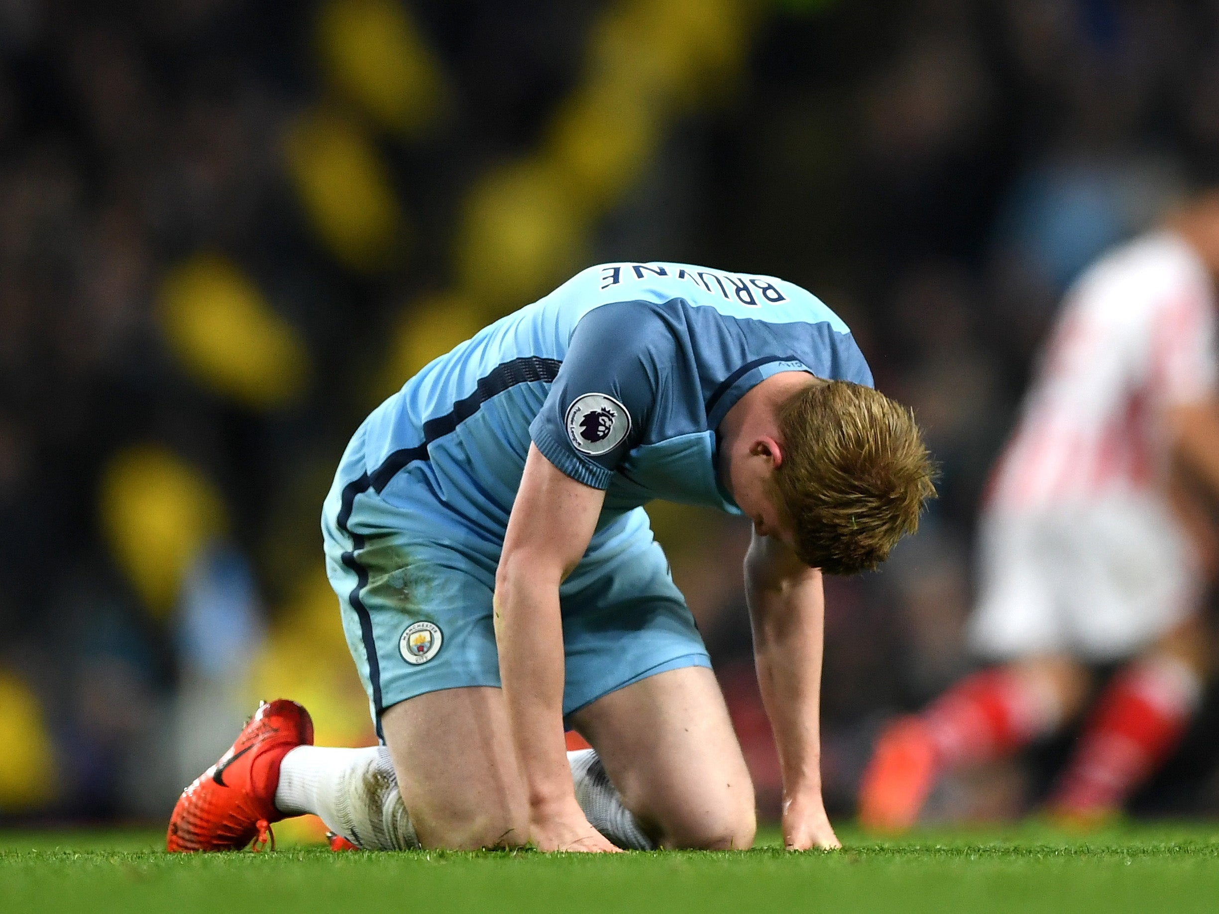 De Bruyne missed a superb chance