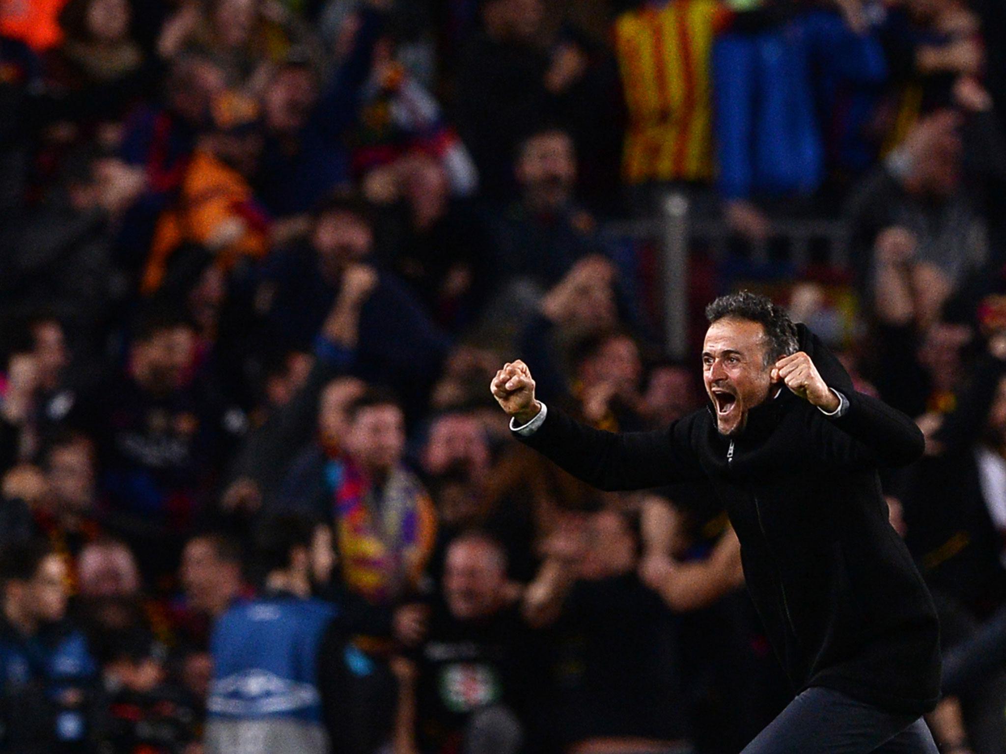 Luis Enrique enjoyed arguably the greatest night of his managerial career