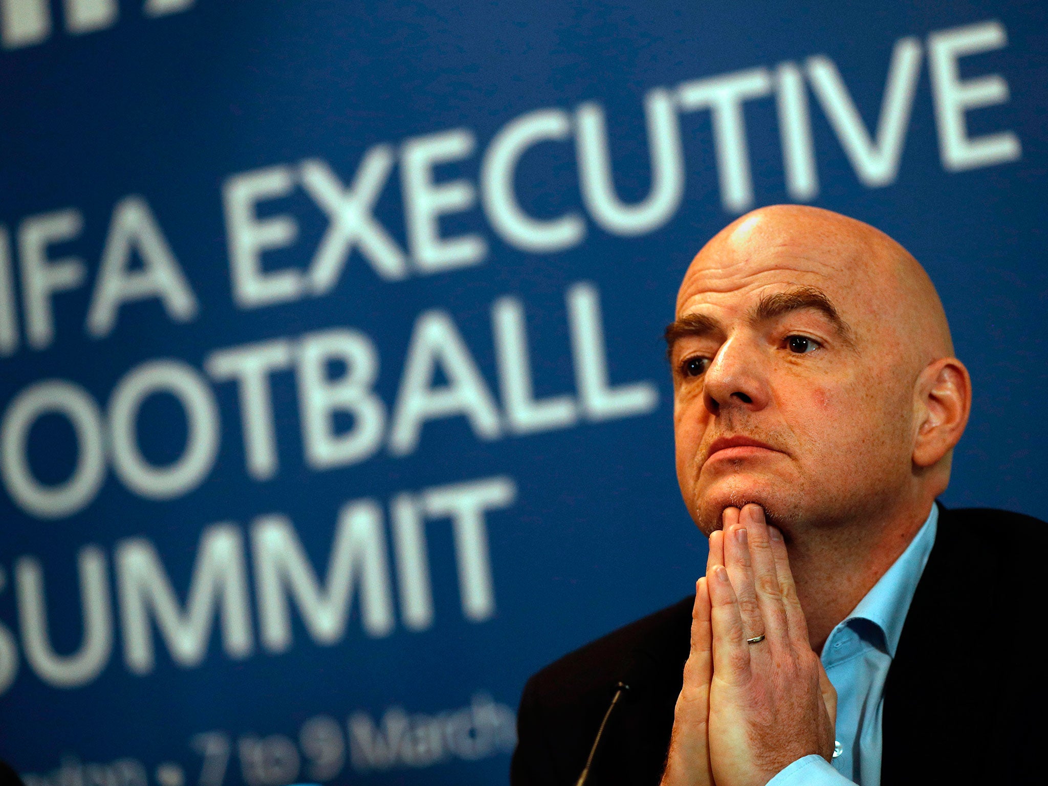 President Gianni Infantino was talking following the FIFA Executive Football Summit