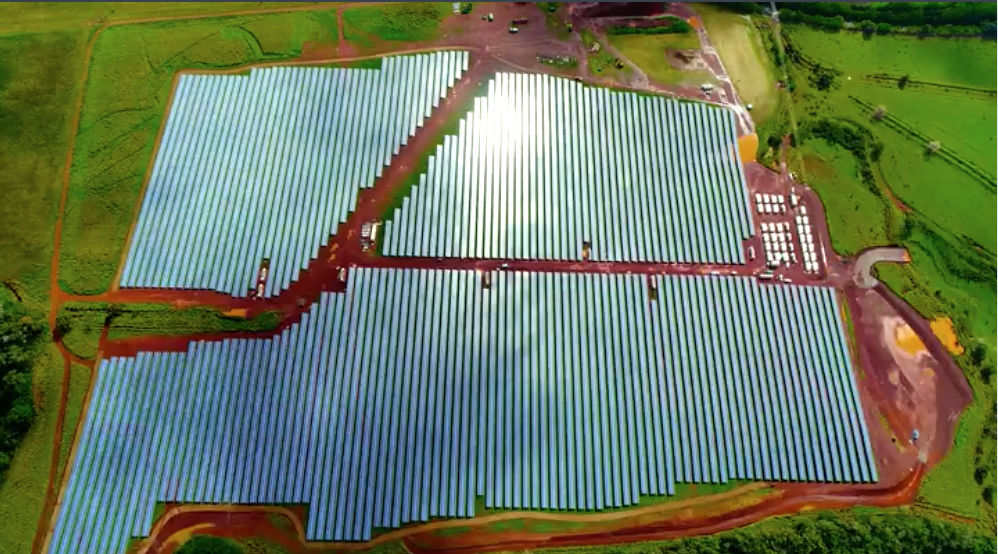 Tesla's solar farm in Kauai