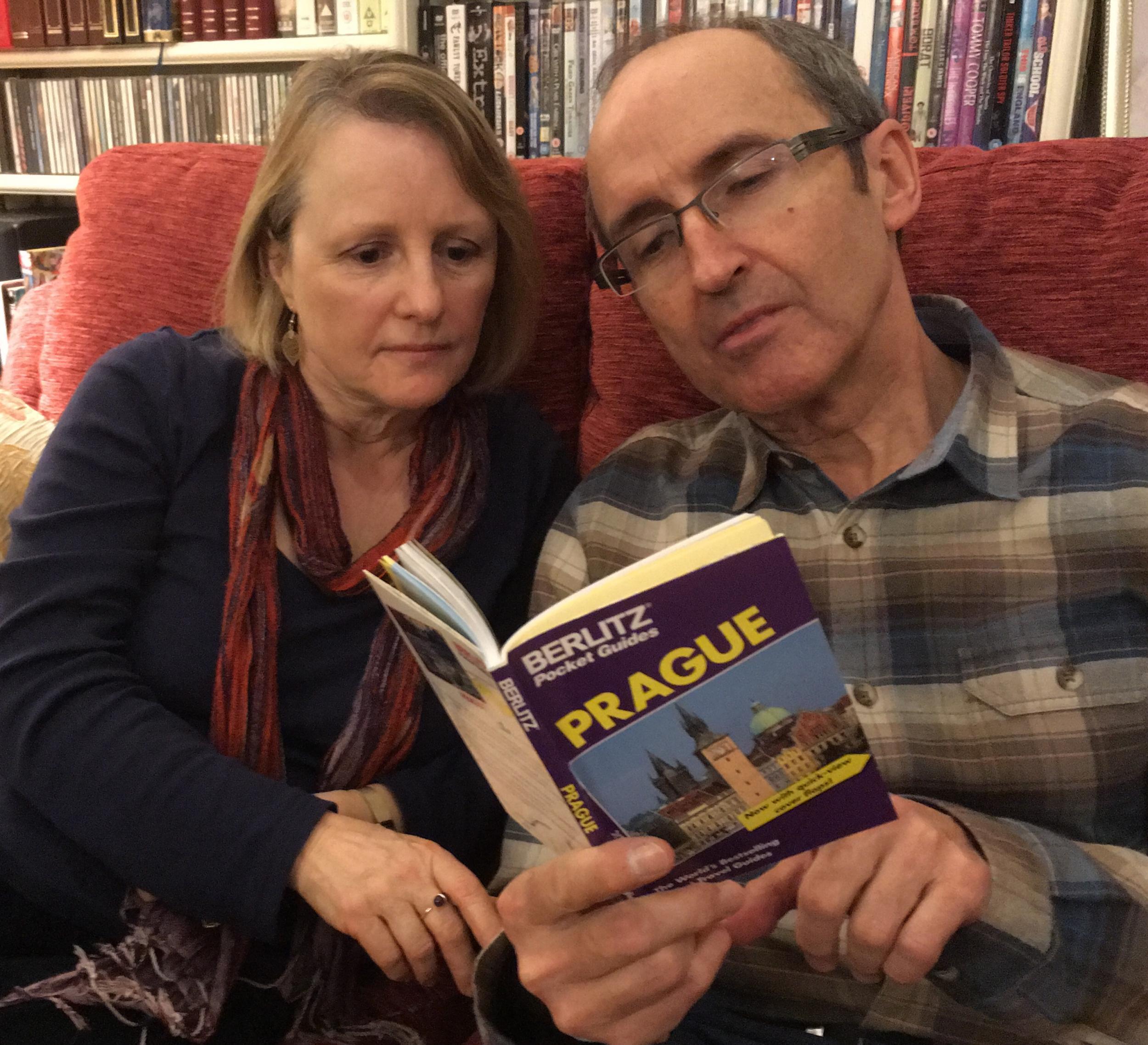 Going nowhere: Wendy and Will Read were bounced from their flight to the Czech capital