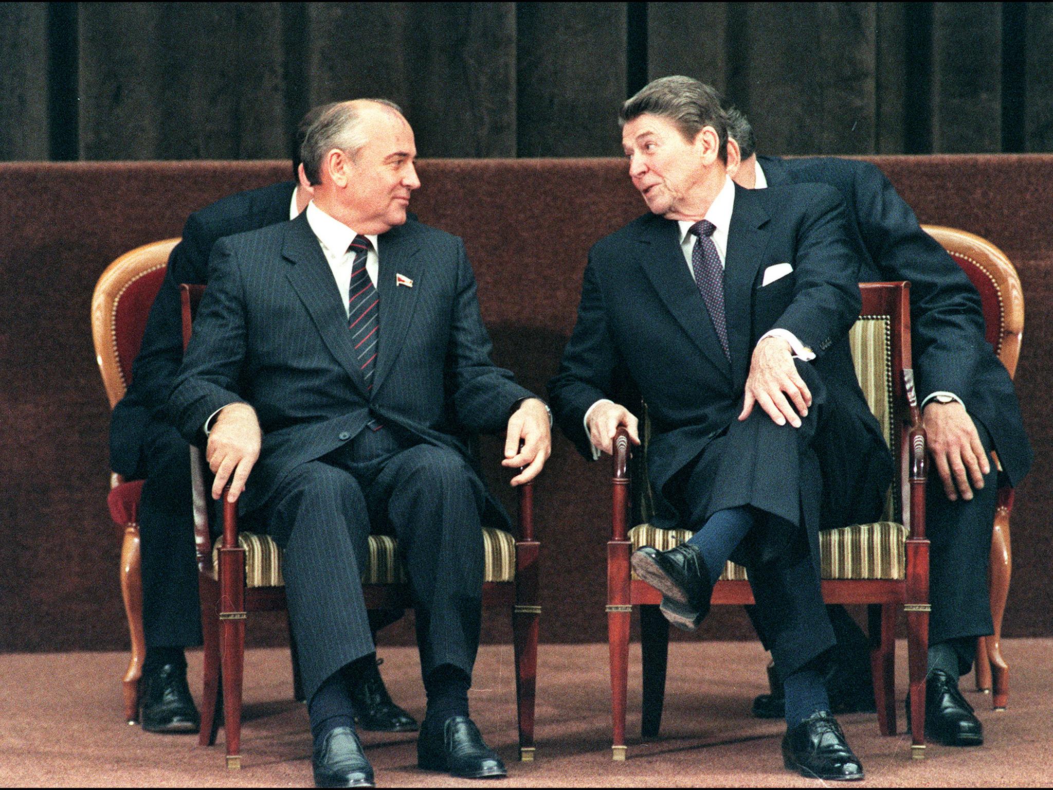 Mikhail Gorbachev and Ronald Reagan were able to improve US Russia relations but will the same be able to be said of Vladimir Putin and Donald Trump?