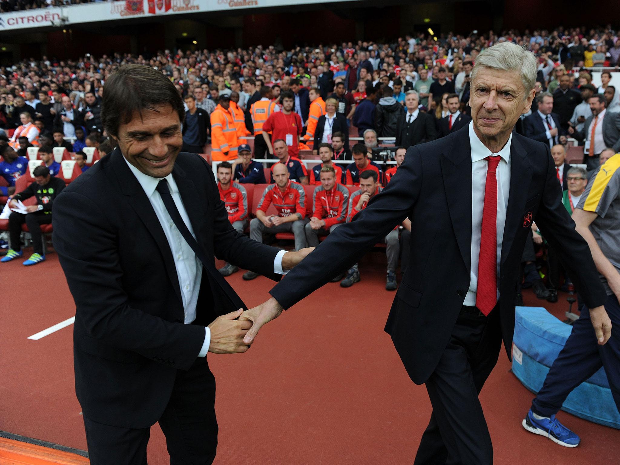 Arsene Wenger and Antonio Conte