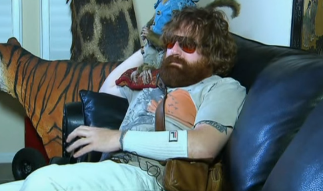 Thaddeus Kalinoski impersonating Alan from The Hangover