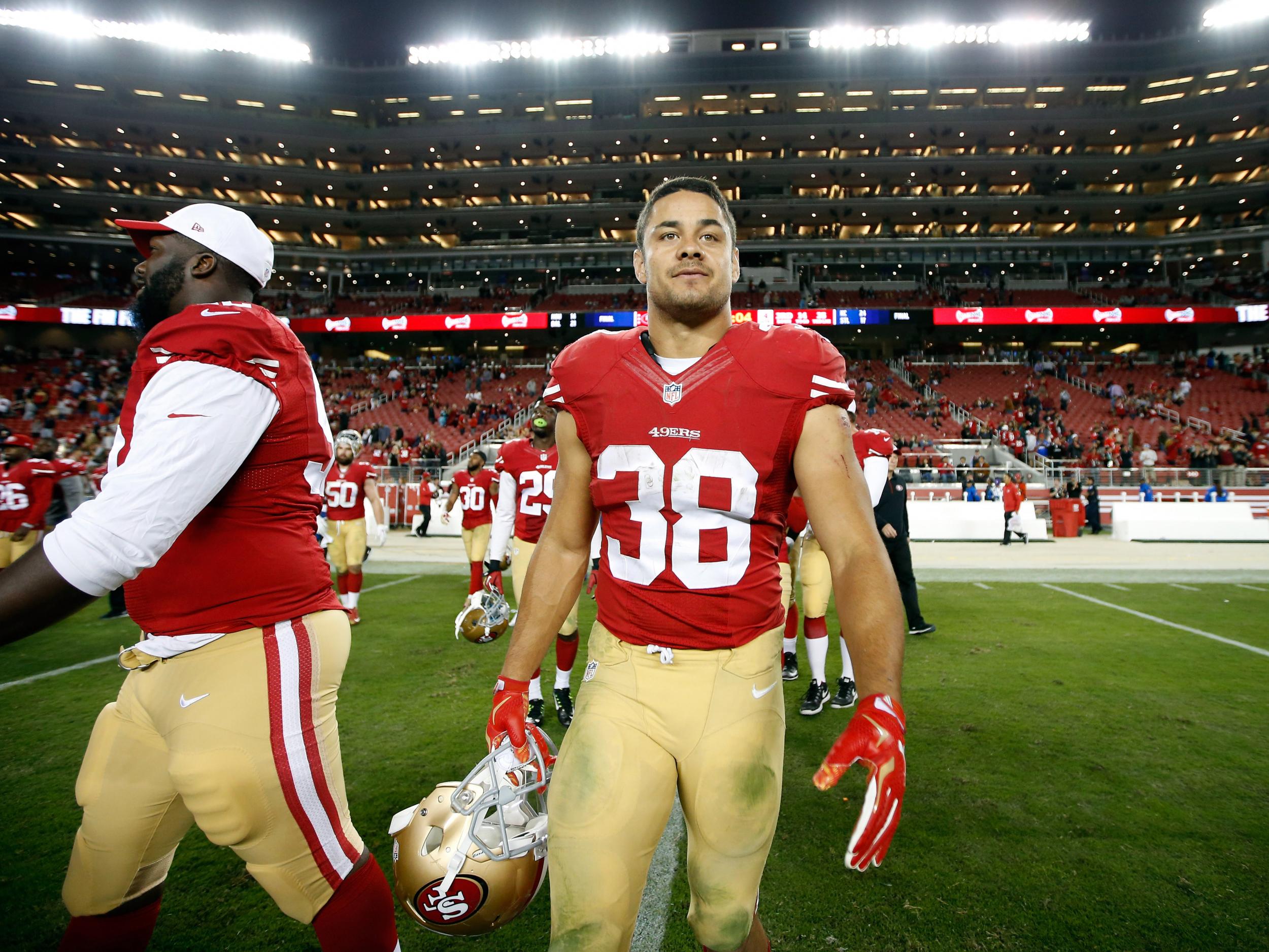 Hayne made the switch from rugby league to NFL with the San Francisco 49ers