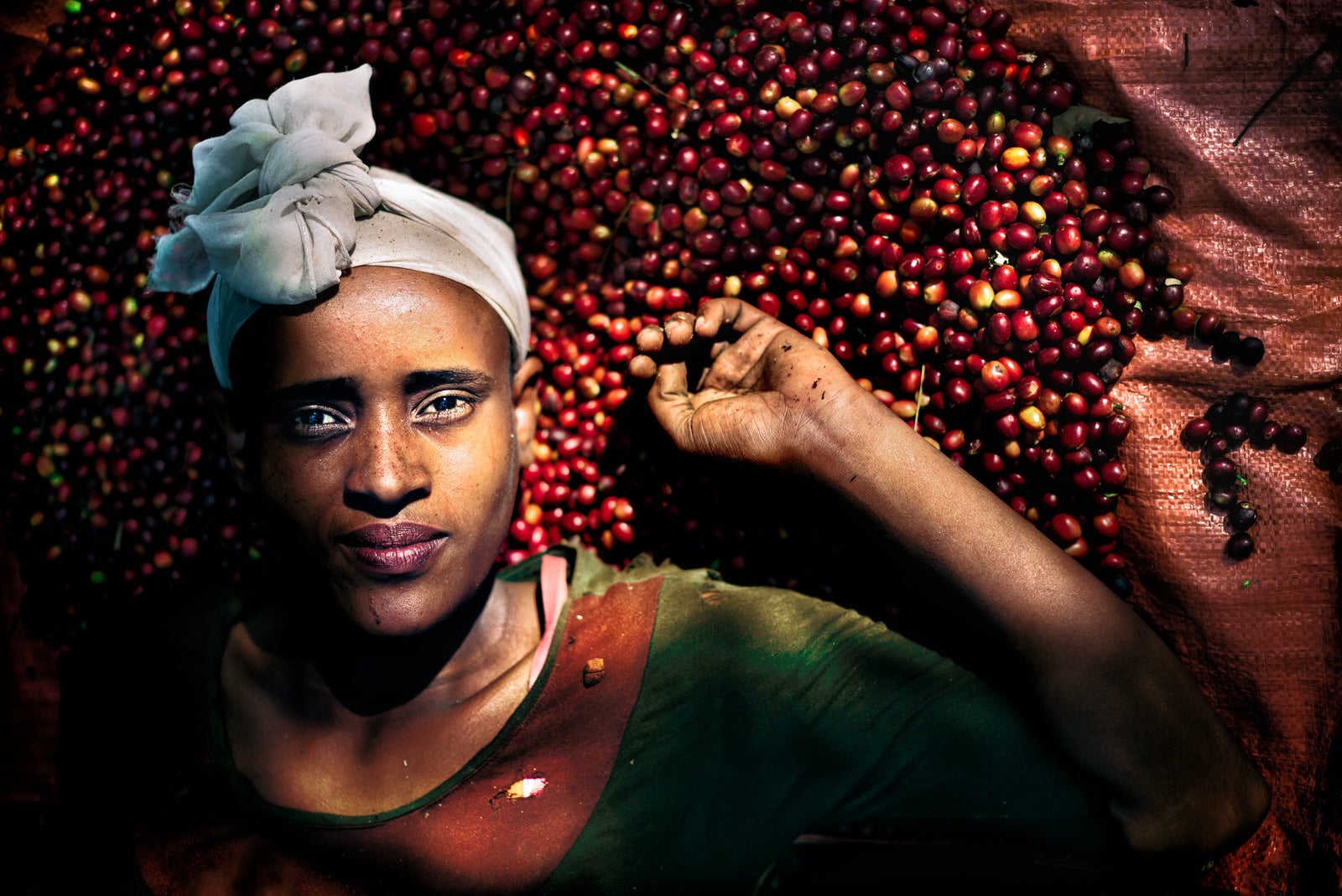 A coffee picker in Yayu Forest (Emily Garthwaite )