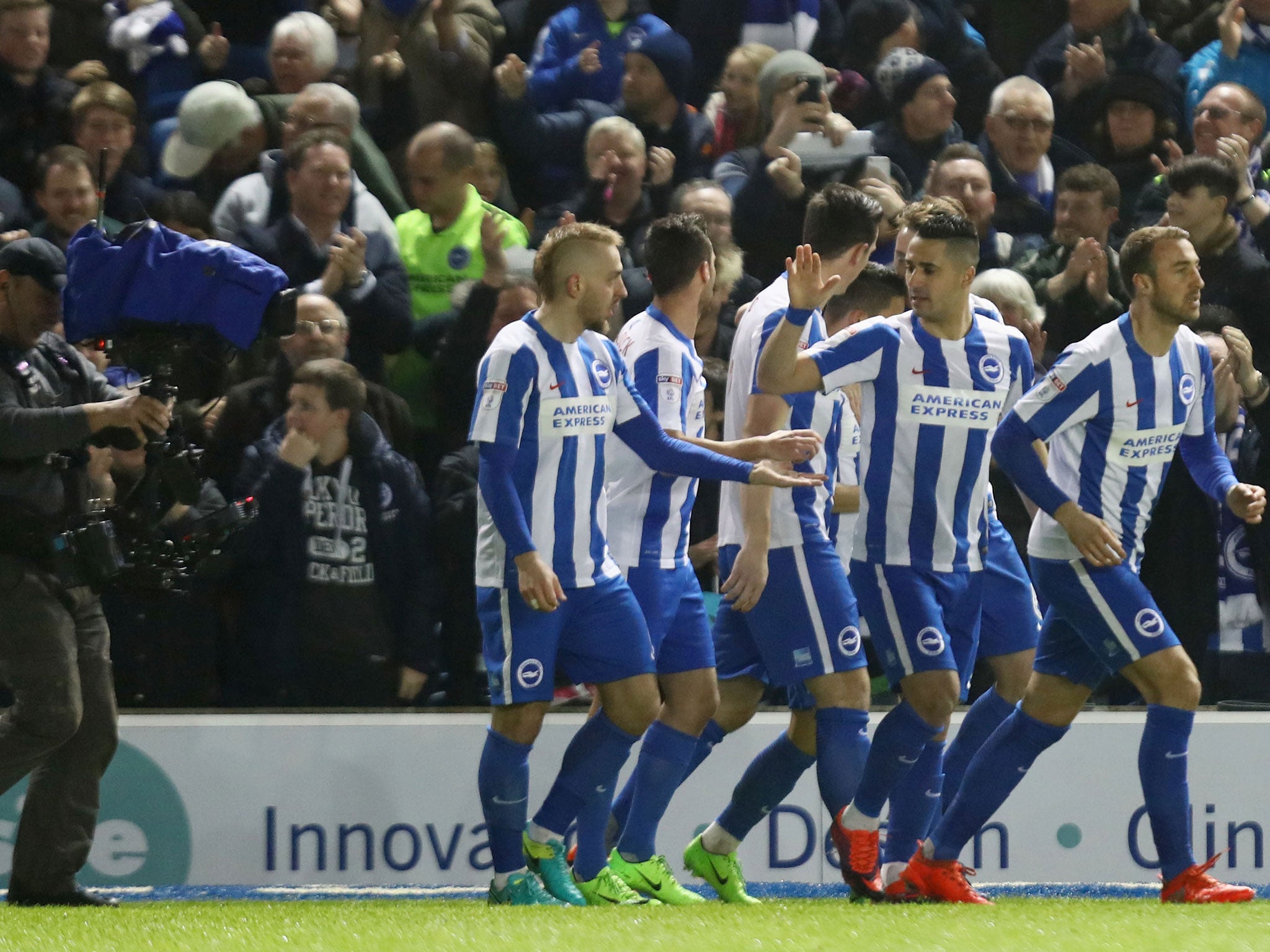 Anthony Knockaert grabbed Brighton's first