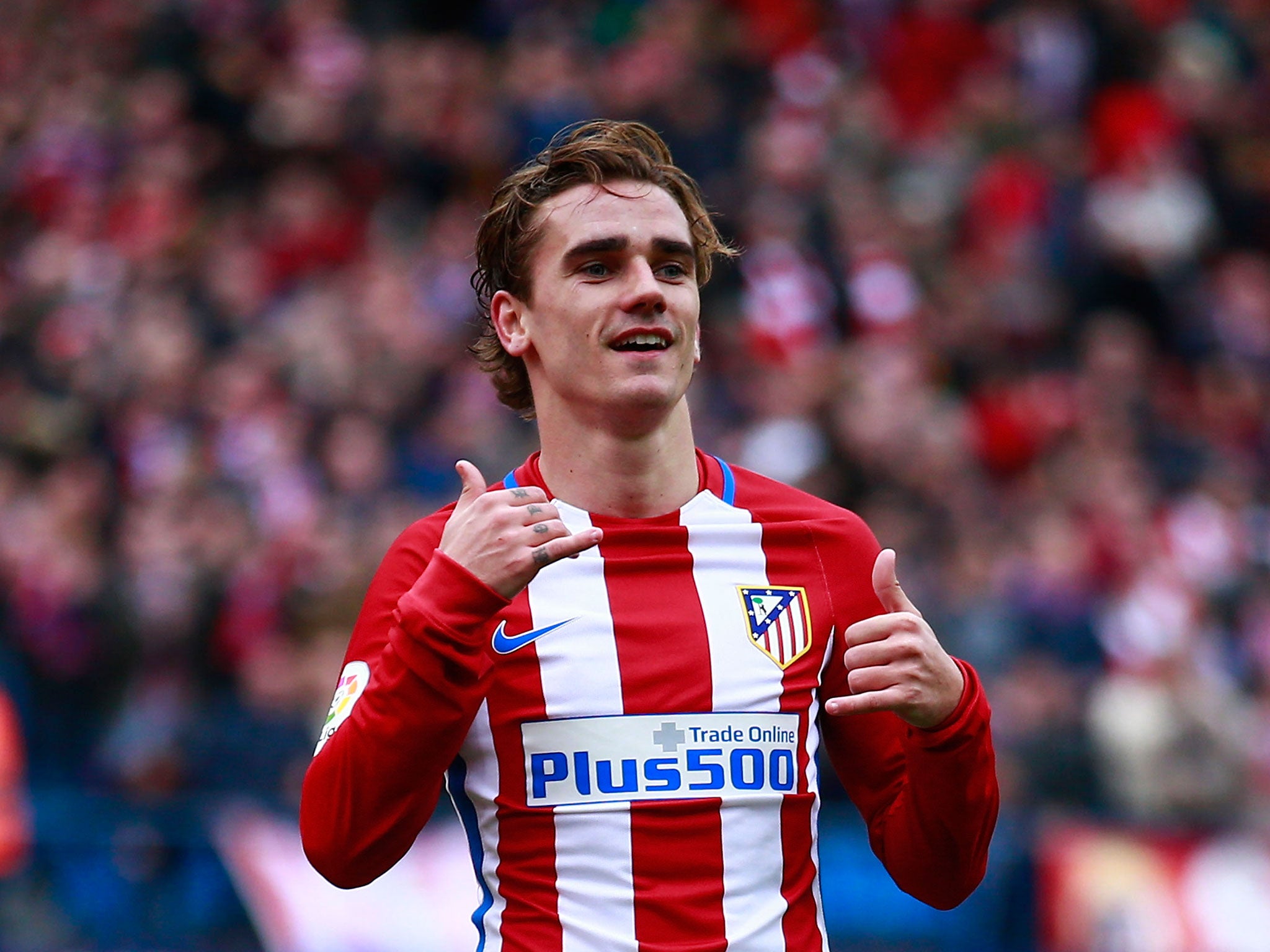 Griezmann has said he will stay with Atletico if Simeone does