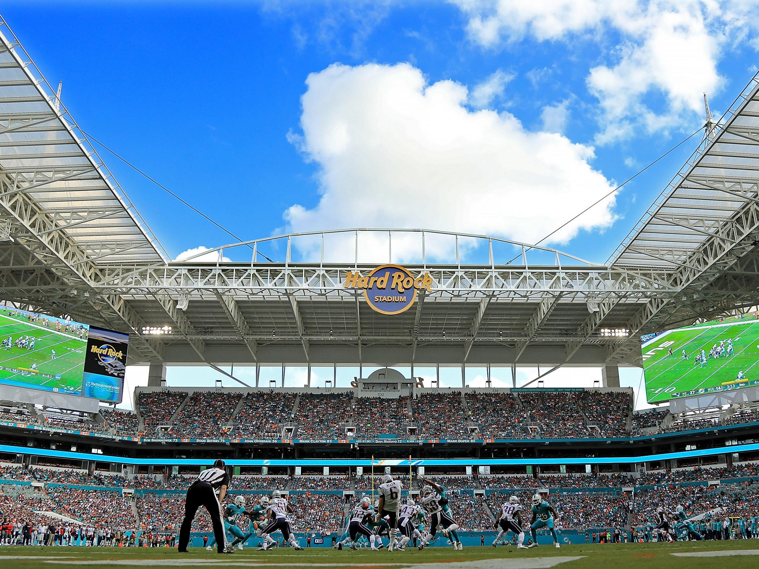 Miami's Hard Rock stadium will hos the glamour tie