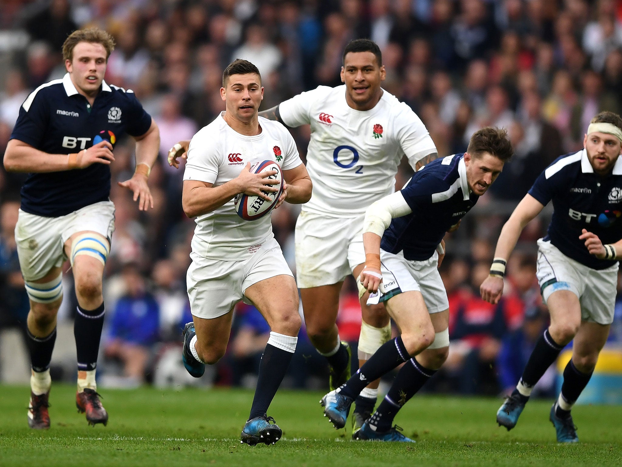 Ben Youngs in action for England