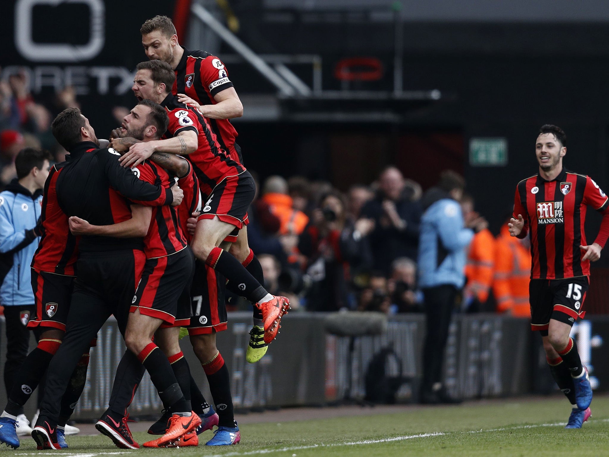 King's late winner sparked wild celebrations at the Vitality