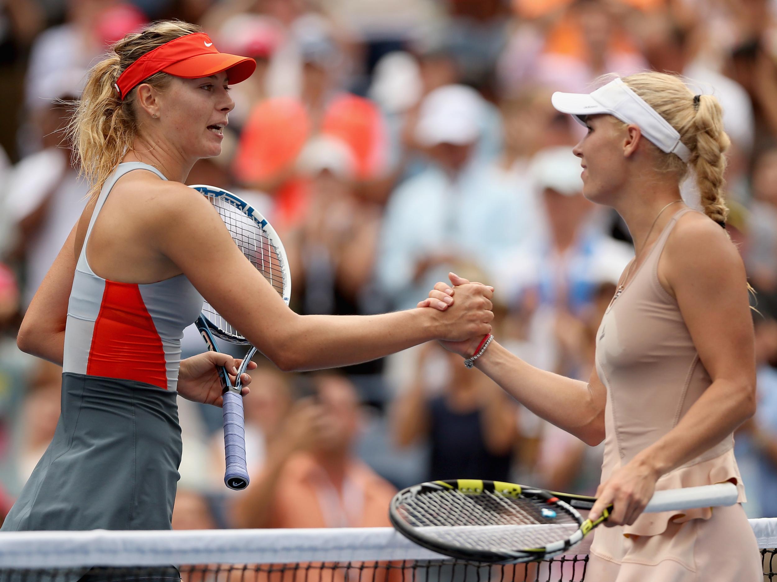 Sharapova leads the pair's head-to-head record 6-4