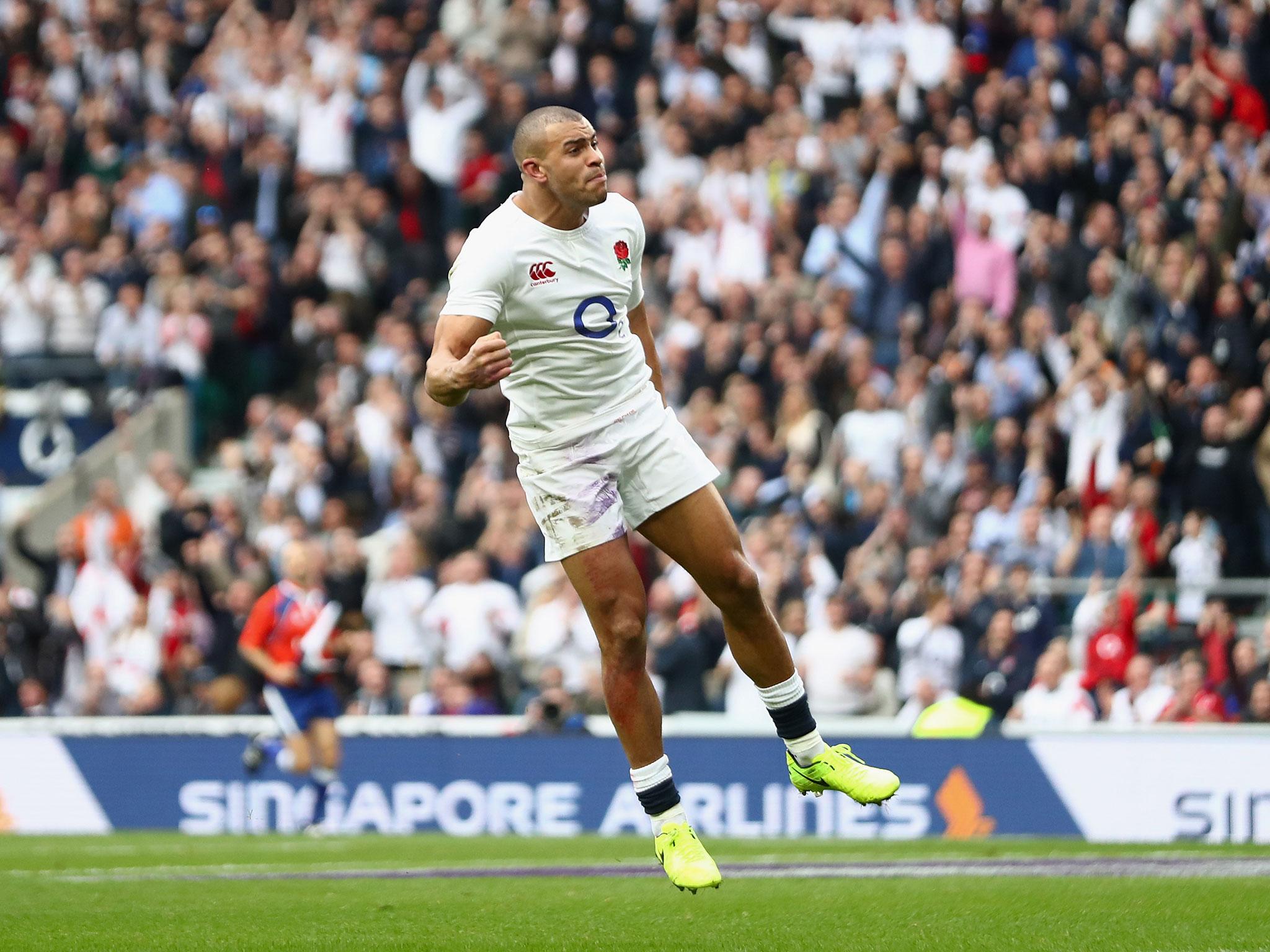 Jonsthan Joseph scored three tires against Scotland on his return to the England side