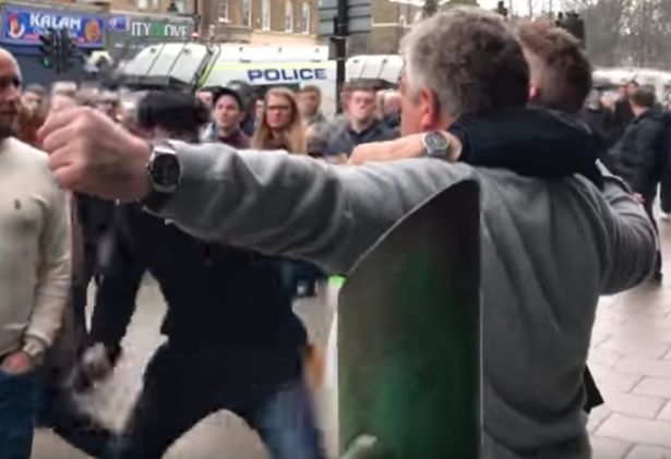 One Spurs fan was apparently assaulted after the match