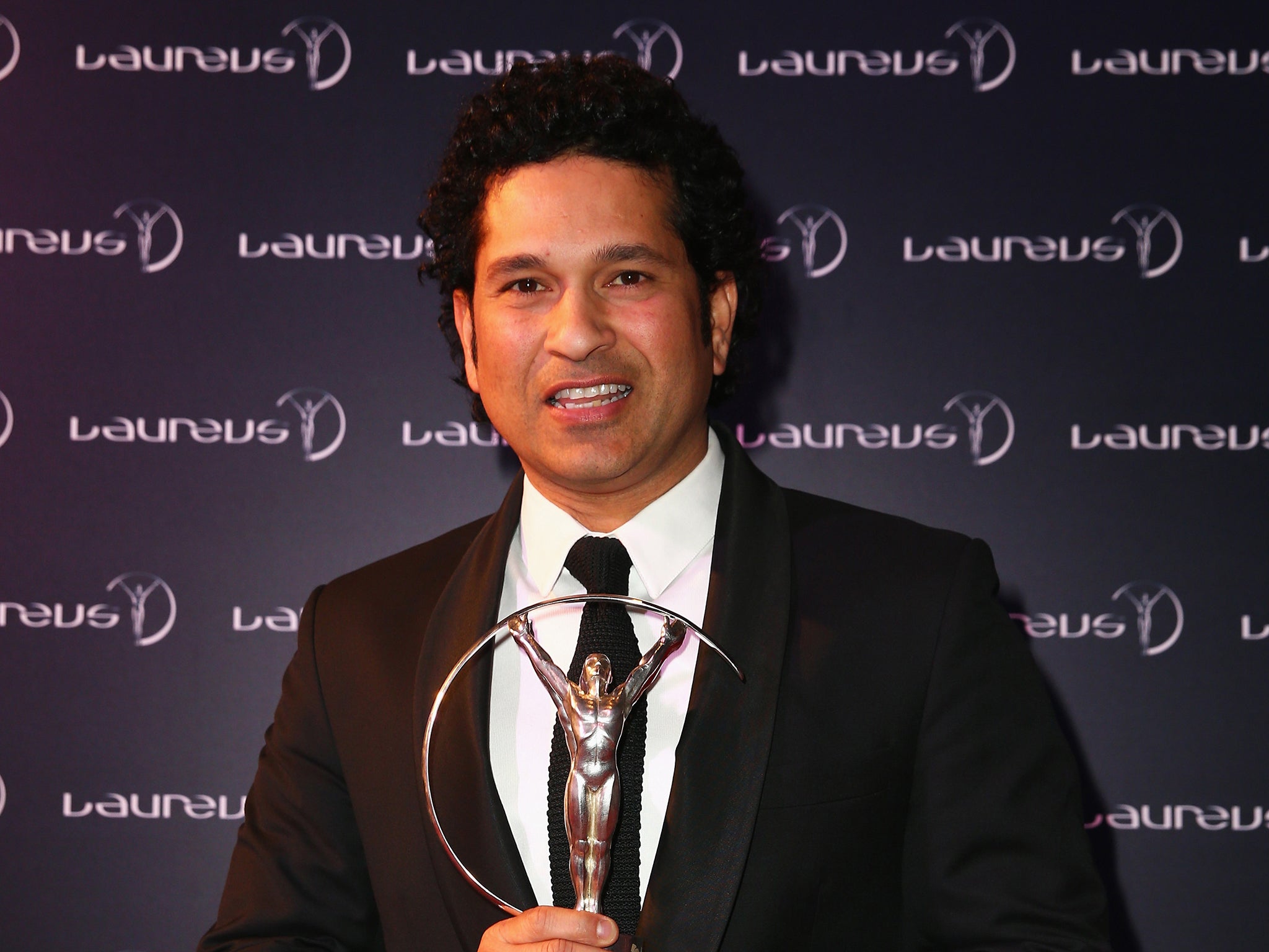 Former Cricketer Sachin Tendulkar of India attends the 2015 Laureus World Sports Awards