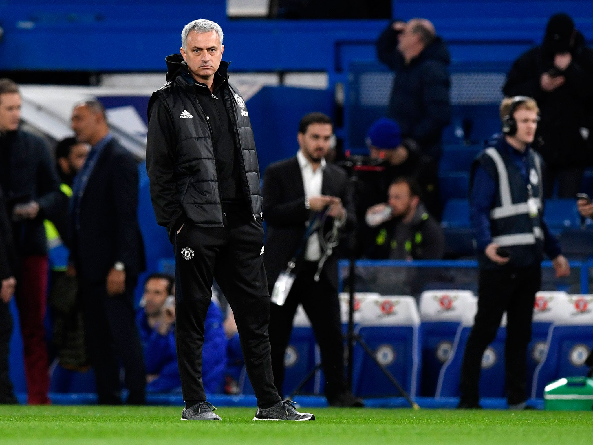 &#13;
Mourinho returned to the Bridge - but it was another unhappy ending for the former boss &#13;