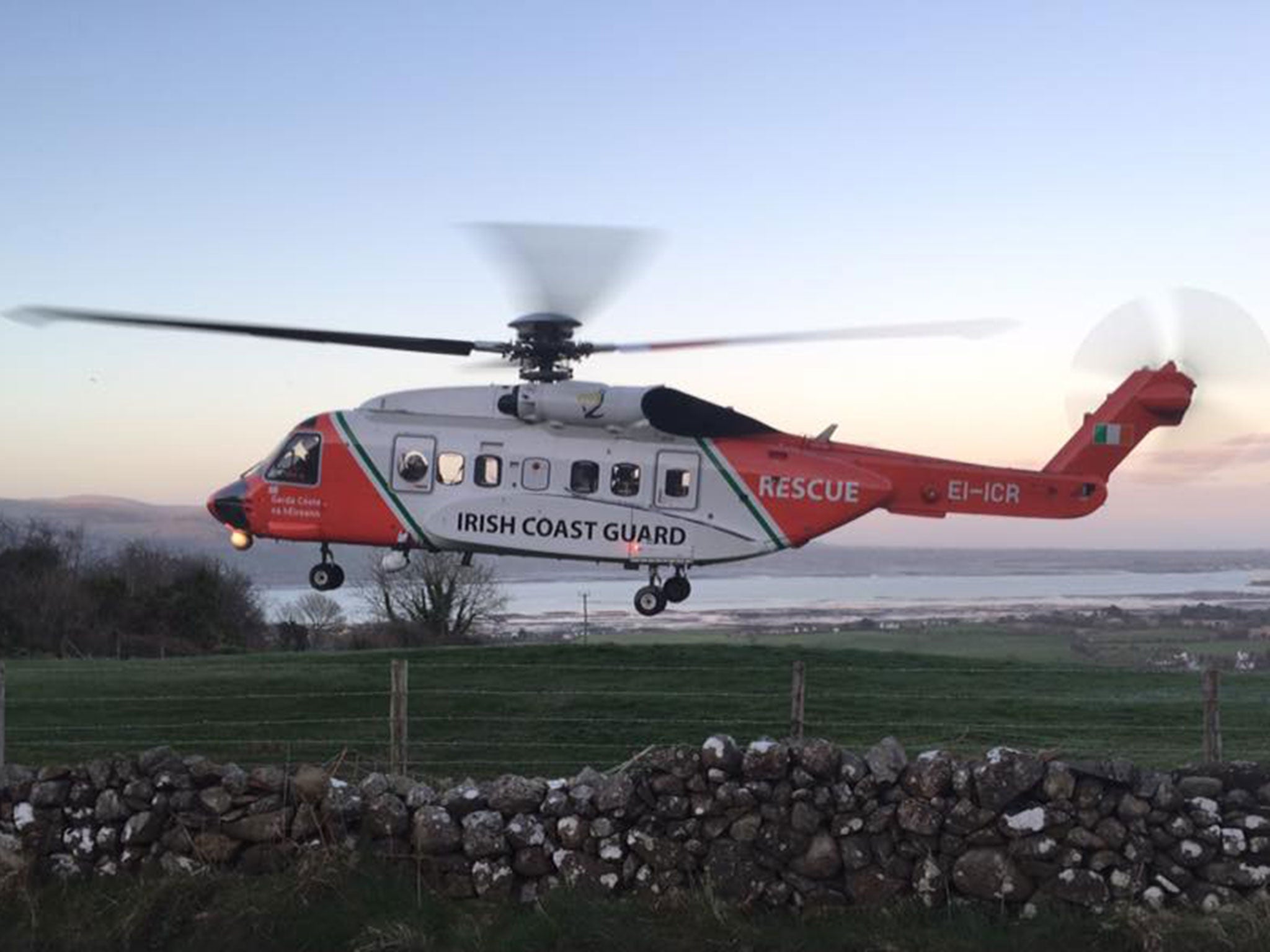 An Irish coastguard helicopter went missing off the coast of County Mayo