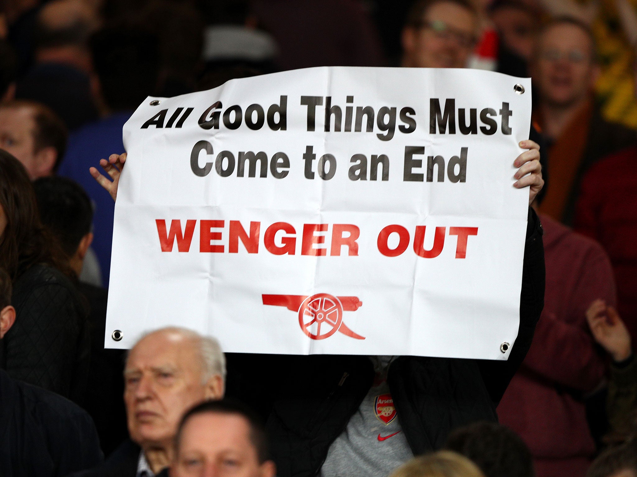 More and more Arsenal fans are calling for Arsene Wenger to step down as manager