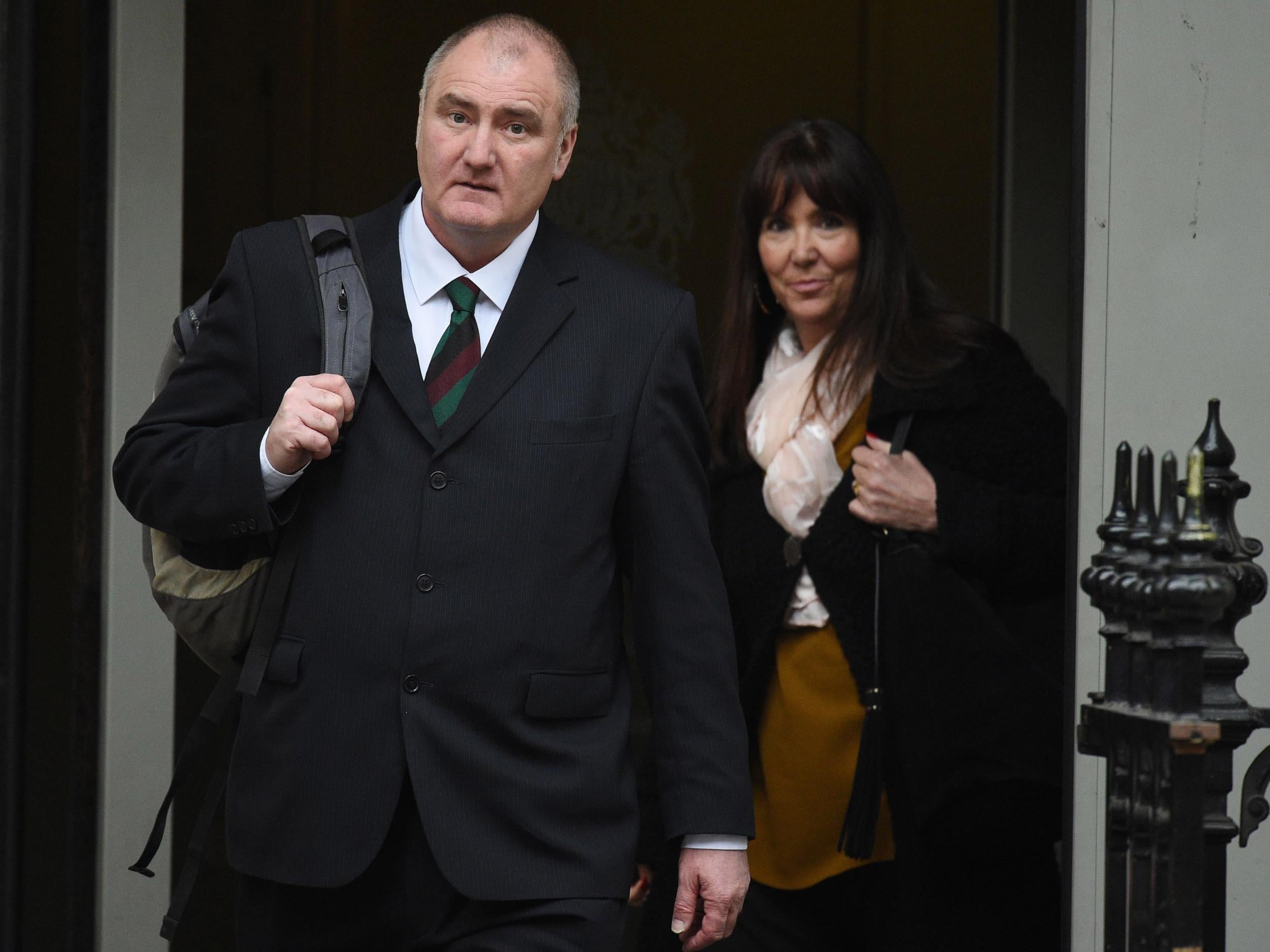 Michael Marsden leaves the hearing ( Andrew Matthews/PA)