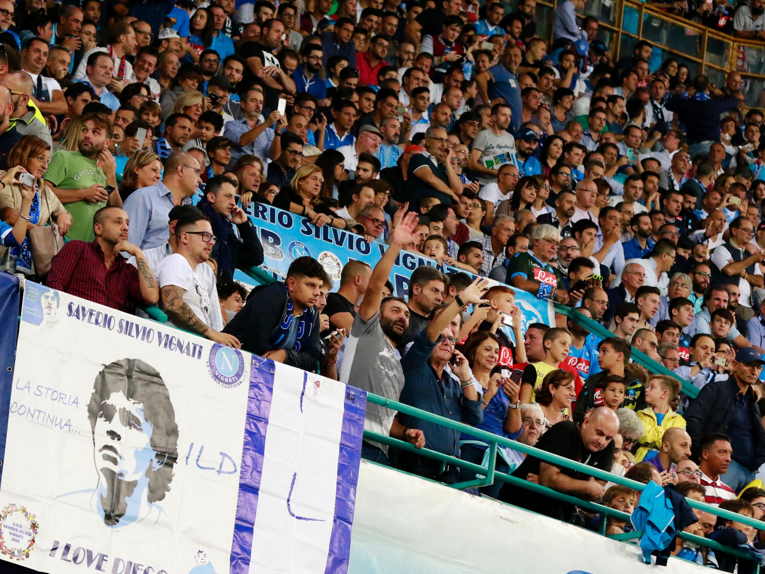 Napoli's supporters initially turned against the player