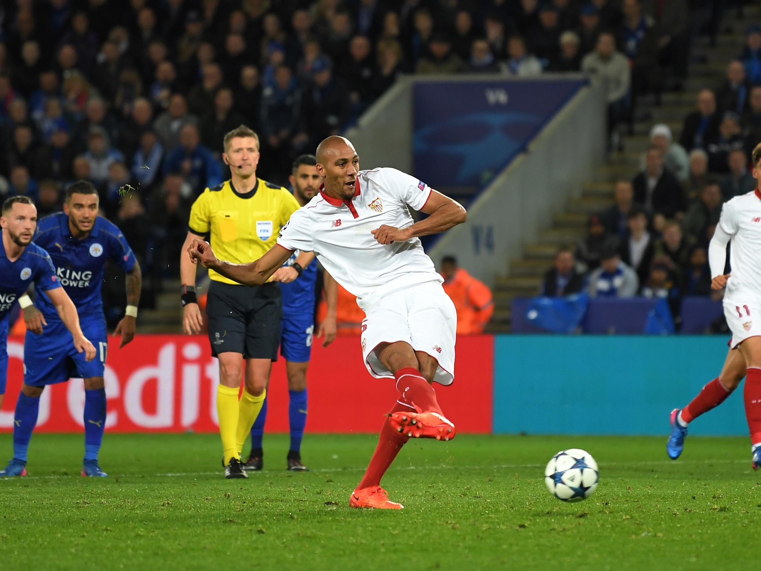 N'Zonzi missed Sevilla's second penalty across the tie