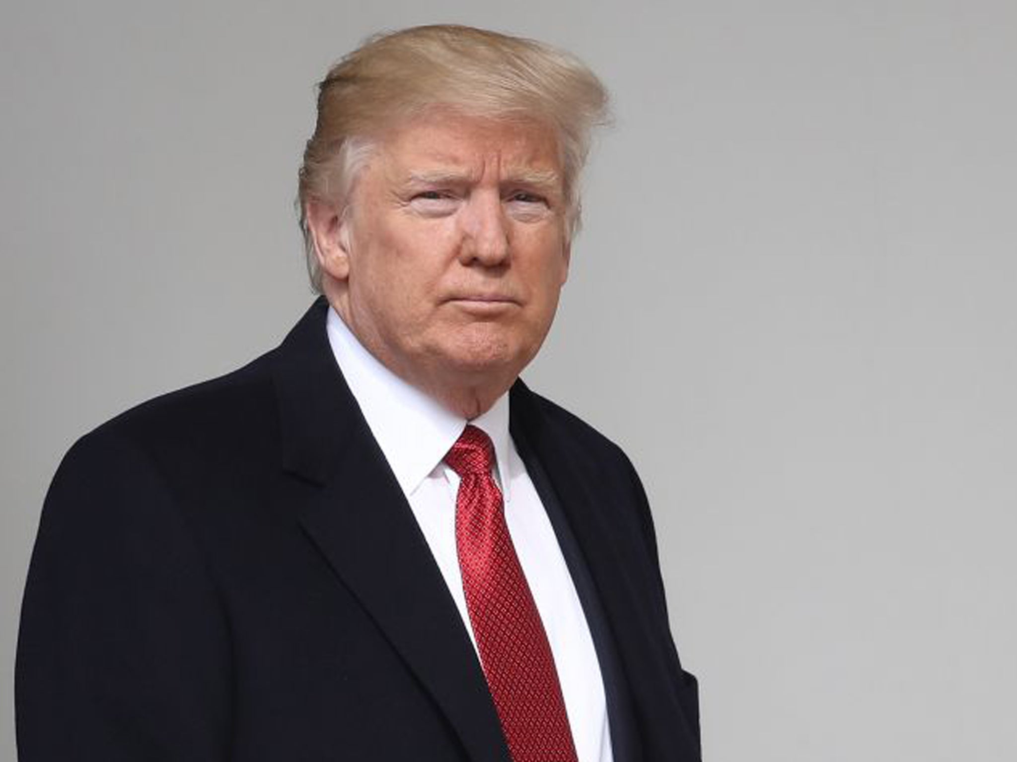 Mr Trump, who donned a green tie to mark the occasion, met with Mr Kenny for the first time on the steps of the White House