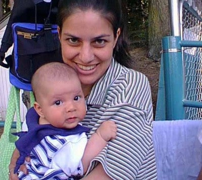 Marlena Fejzo, a university researcher, and her son Marko in 1997. She led genetic research to find out more about the disease after suffering with it