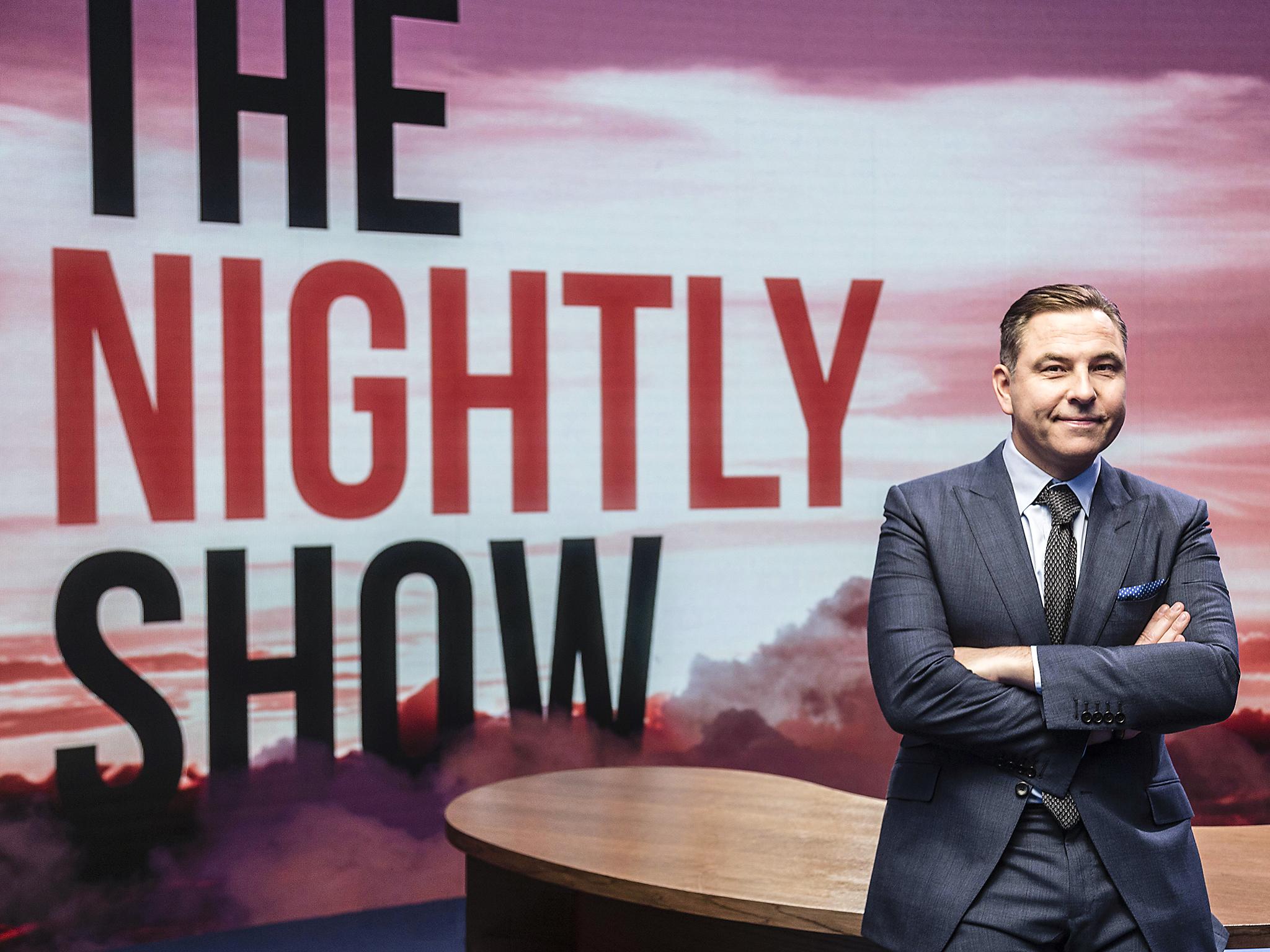 David Walliams, host of The Nightly Show