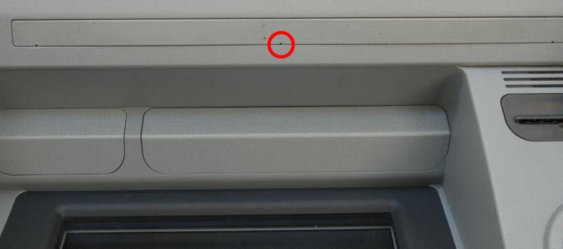 A similar device was found above another ATM in central London