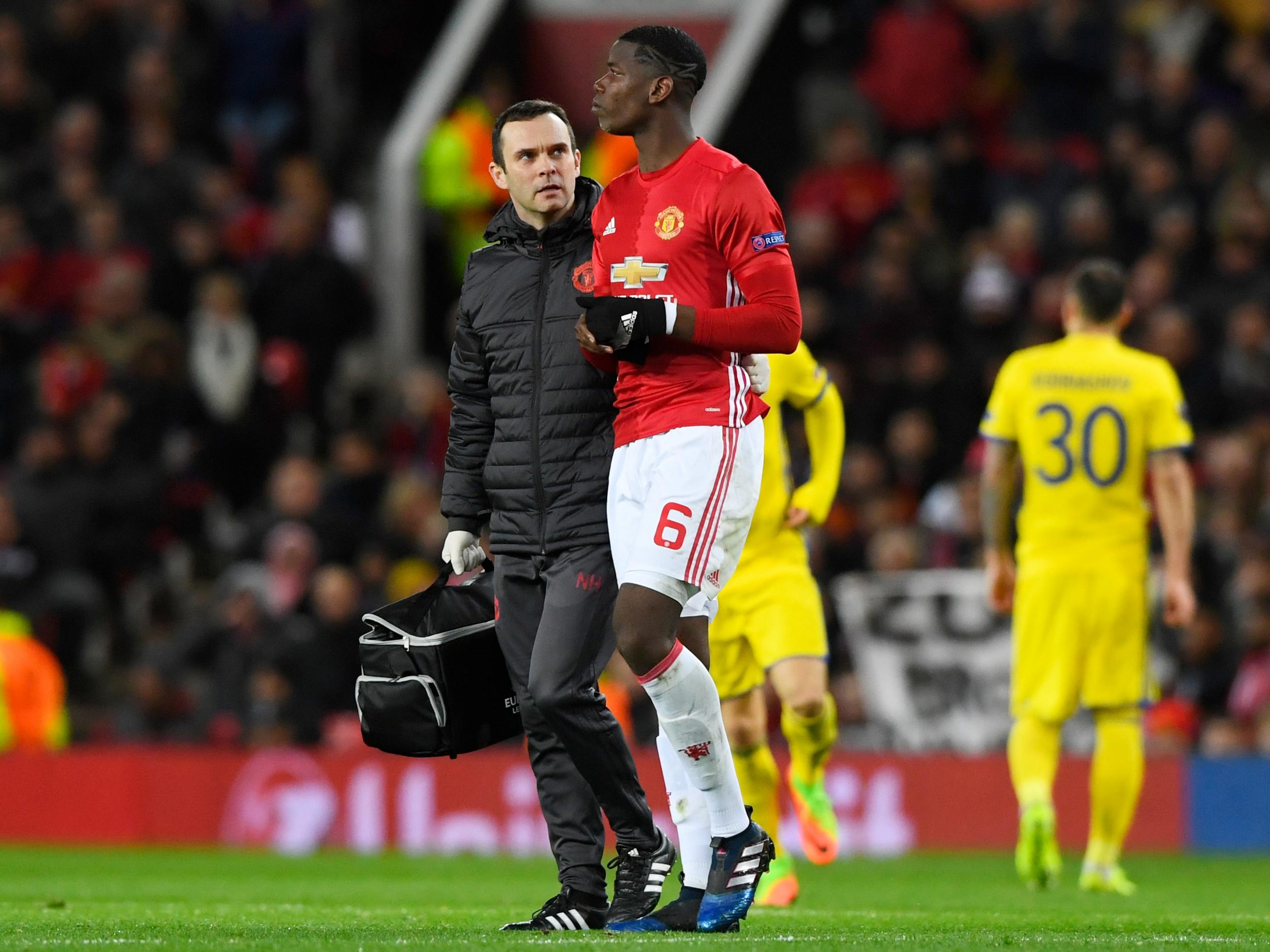 Pogba will definitely miss the weekend's trip to Middlesbrough