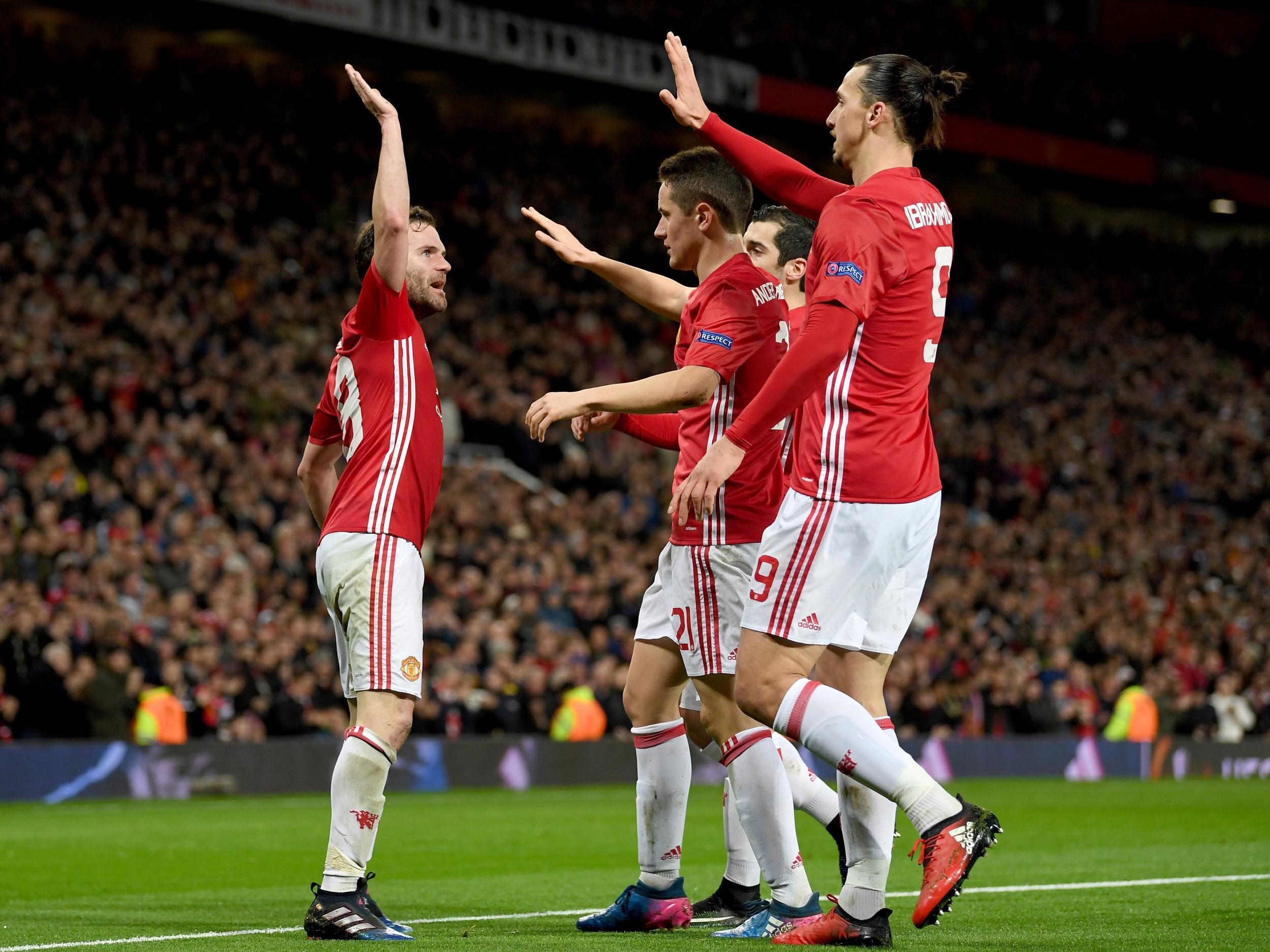 Juan Mata's goal saw United through