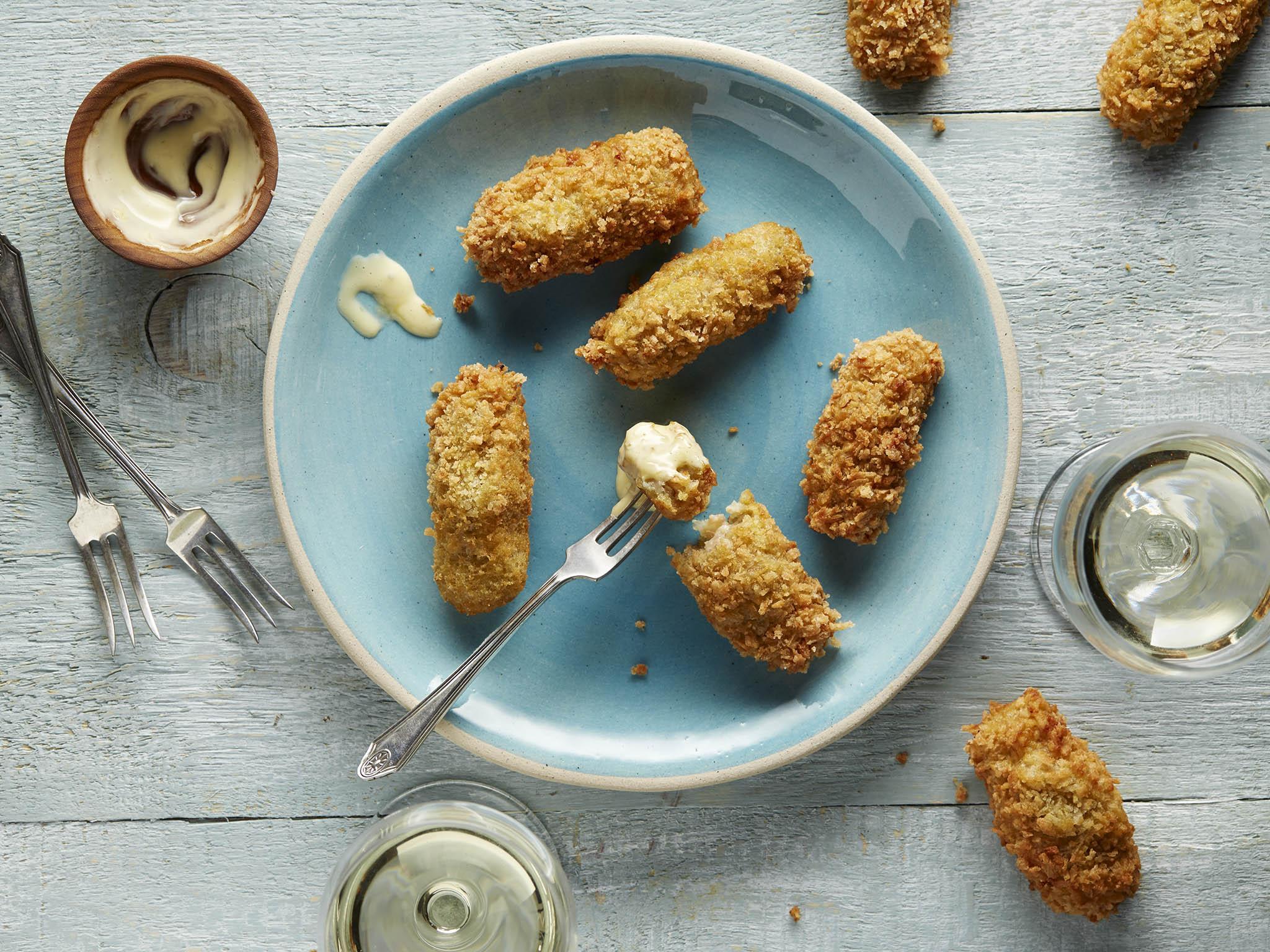 Smoked salmon croquettes with hollandaise are a great sharer for brunch parties