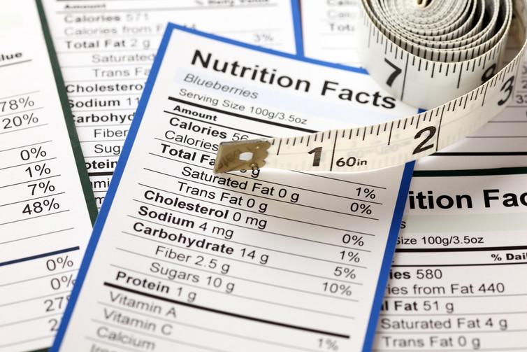 
Pre-packed foods are required to have labels with nutritional values 