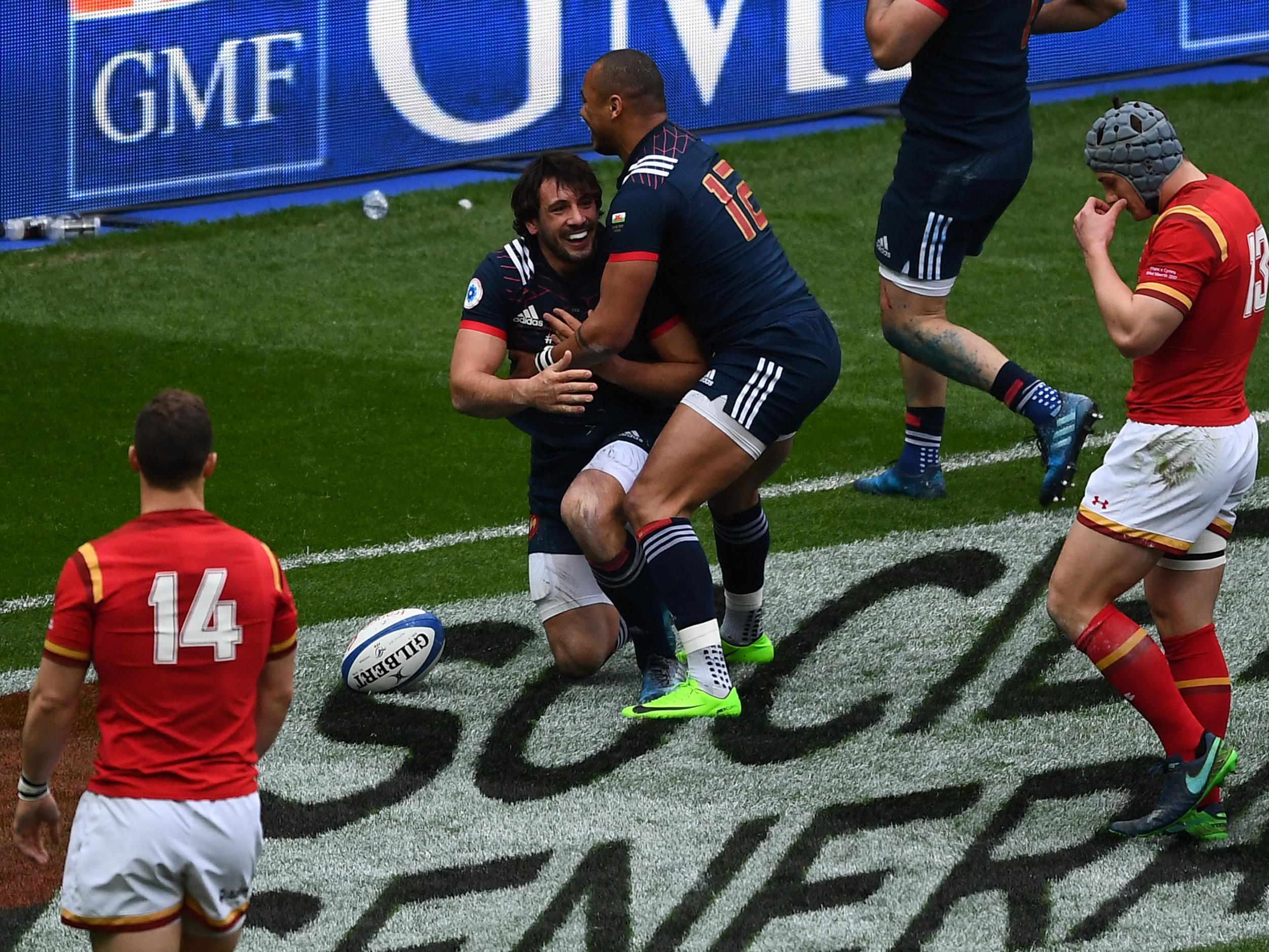 Wales fell behind through a fifth-minute Remi Lamerat try