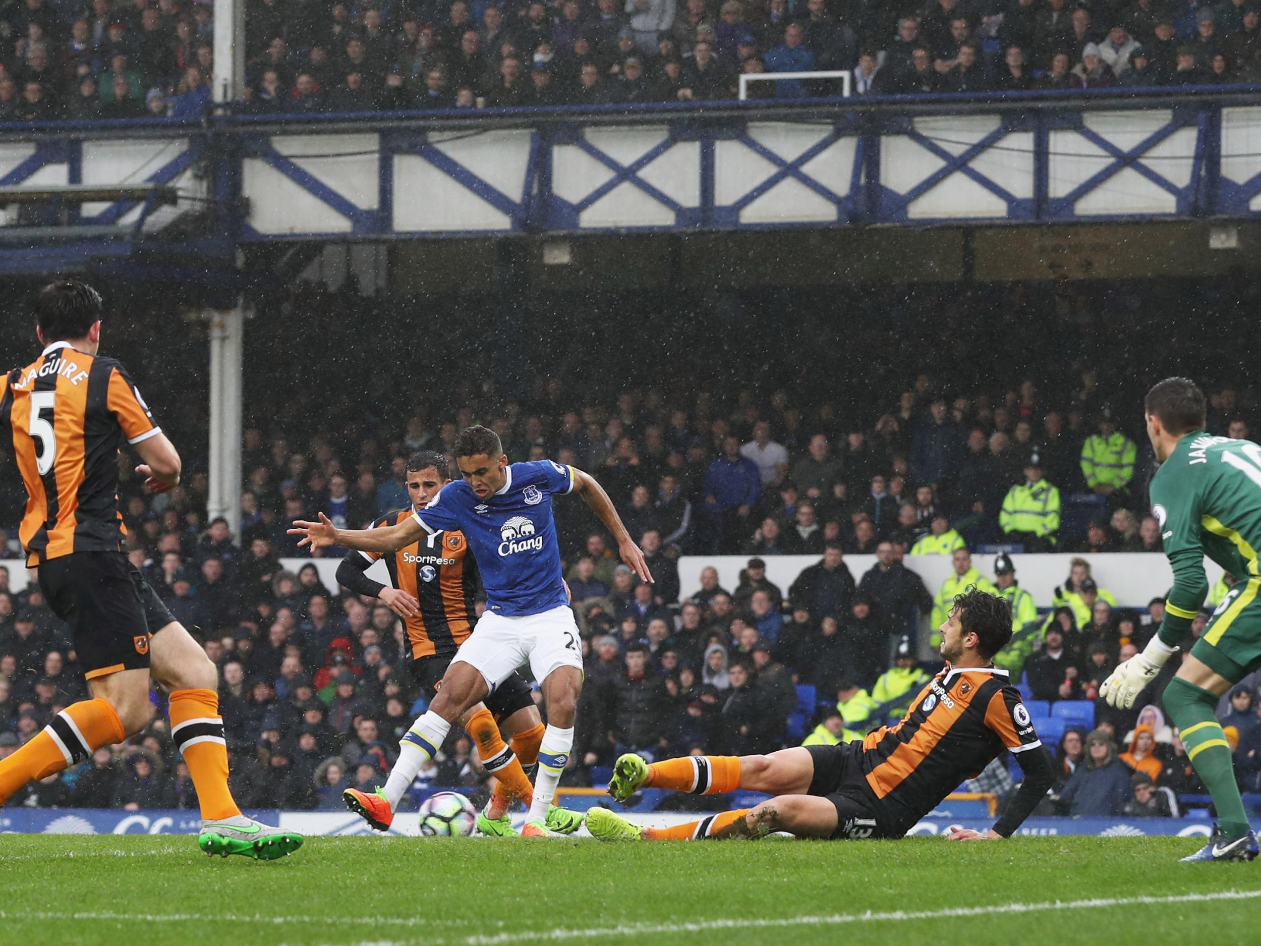 Calvert-Lewin scored an early goal for Everton