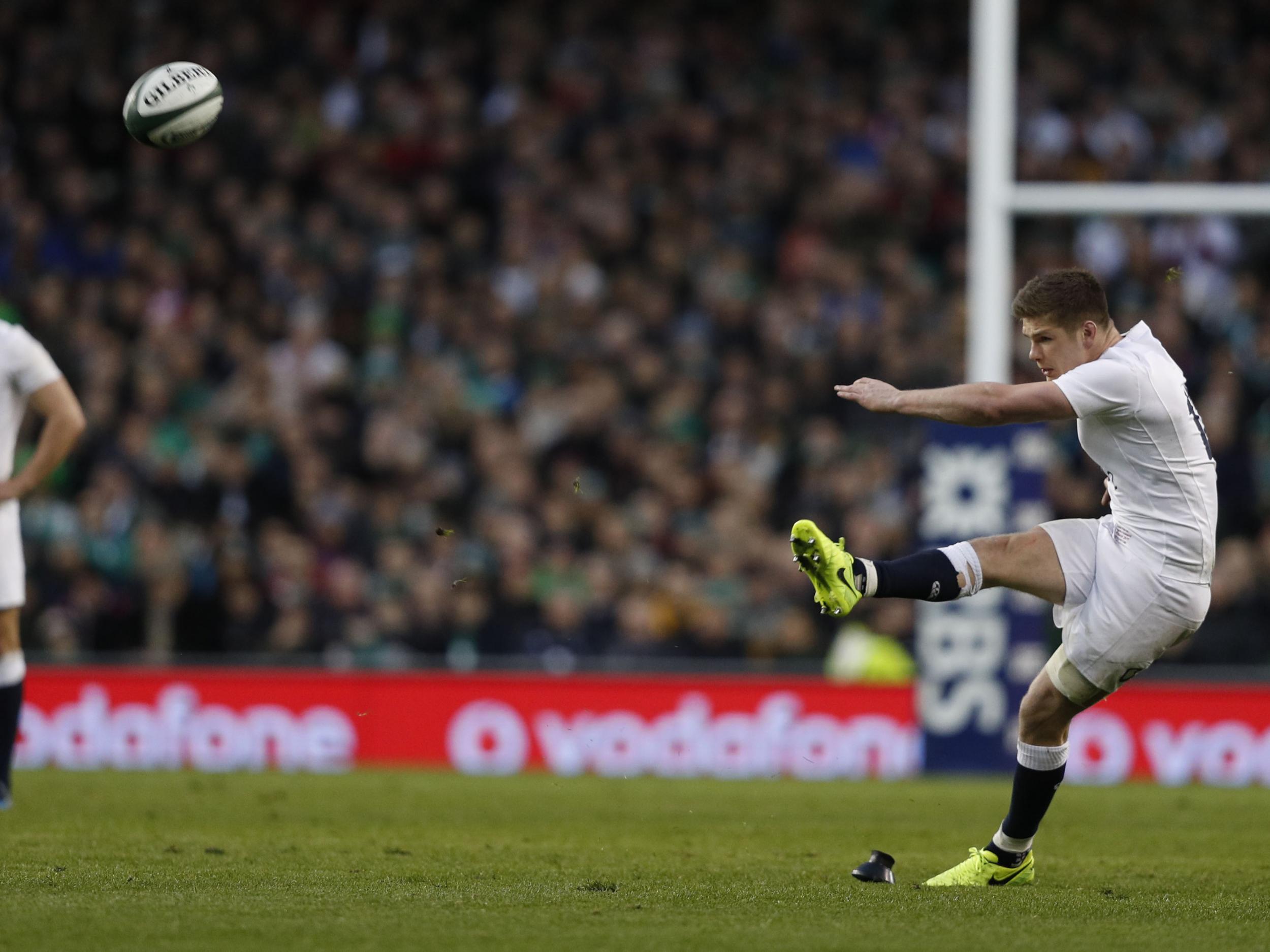 Farrell kicked nine points for England