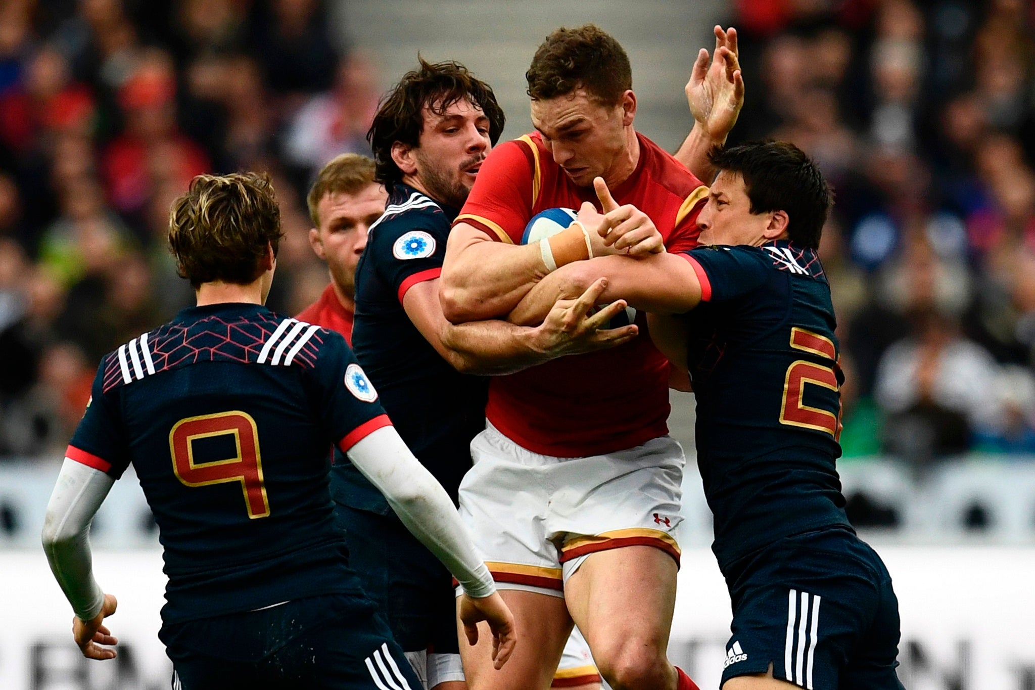 George North accused a French player of biting him on the arm