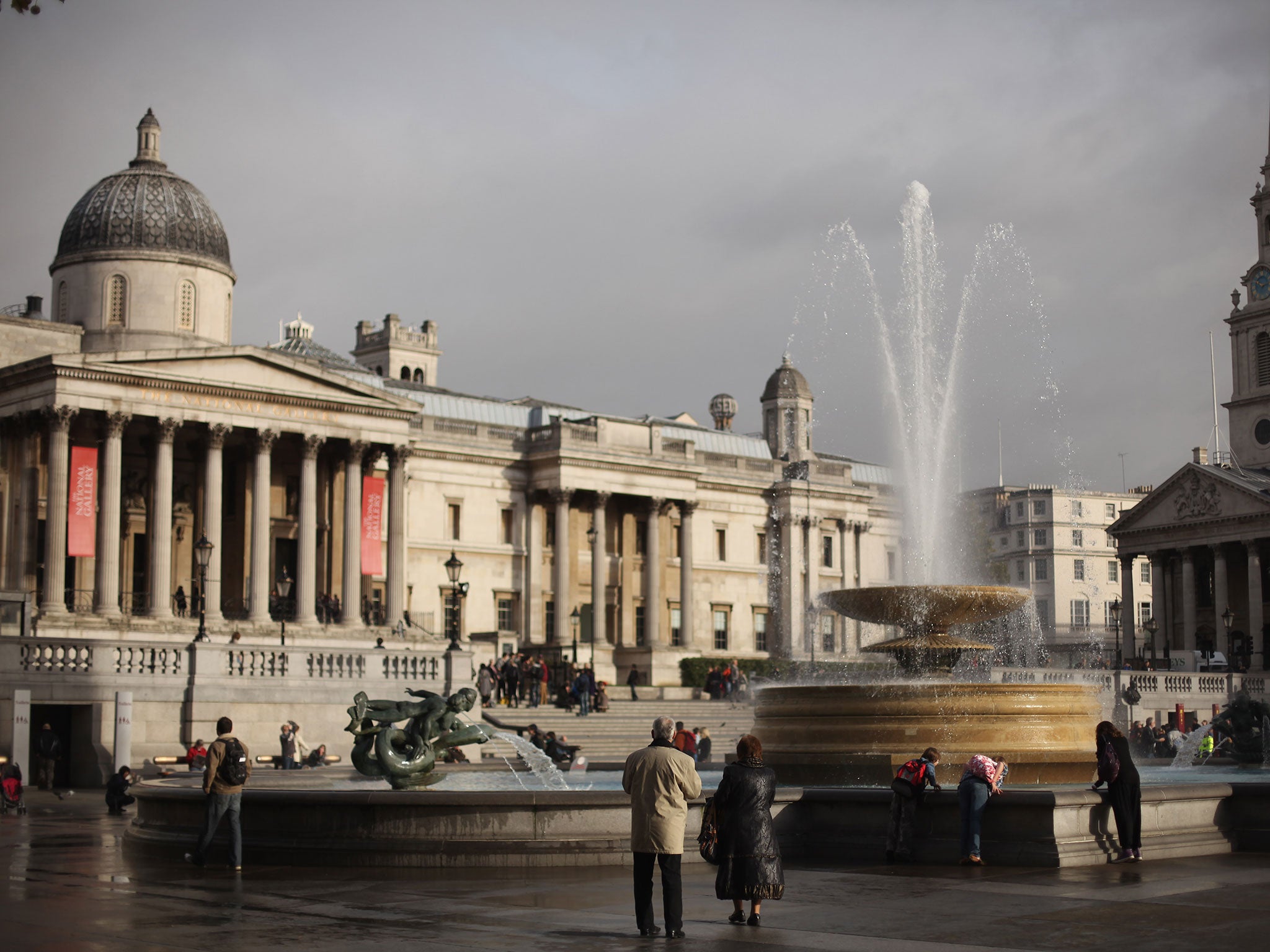 The east wing of the gallery, in which the British Paintings are housed, was evacuated shortly after the alarm was raised